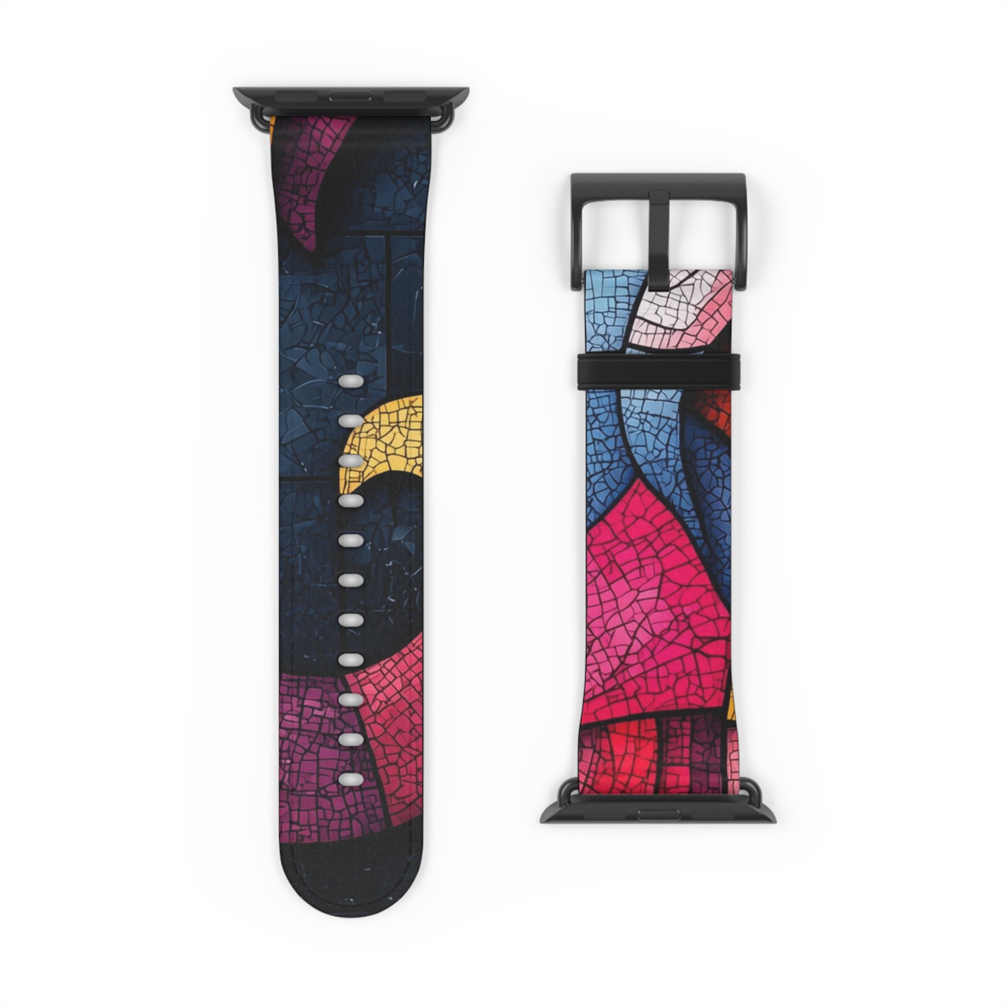 Blue Mosaic Elephant - Watch Band