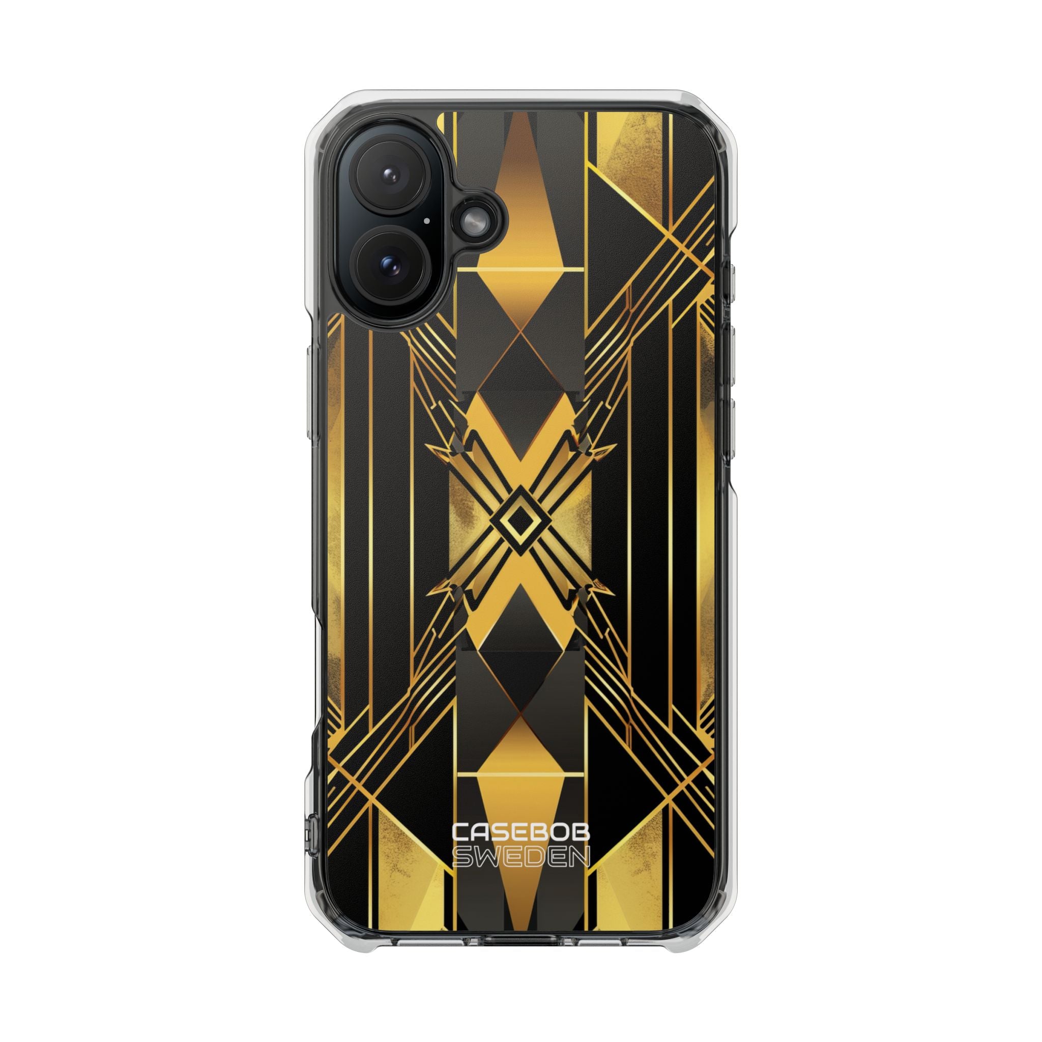 Golden Deco Symphony iPhone 16 - Impact Clear+