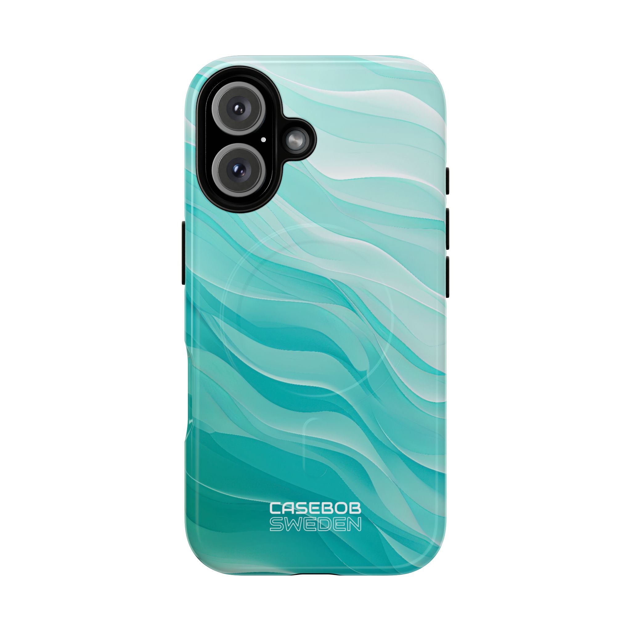Soothing Aqua Waves iPhone 16 - Tough+