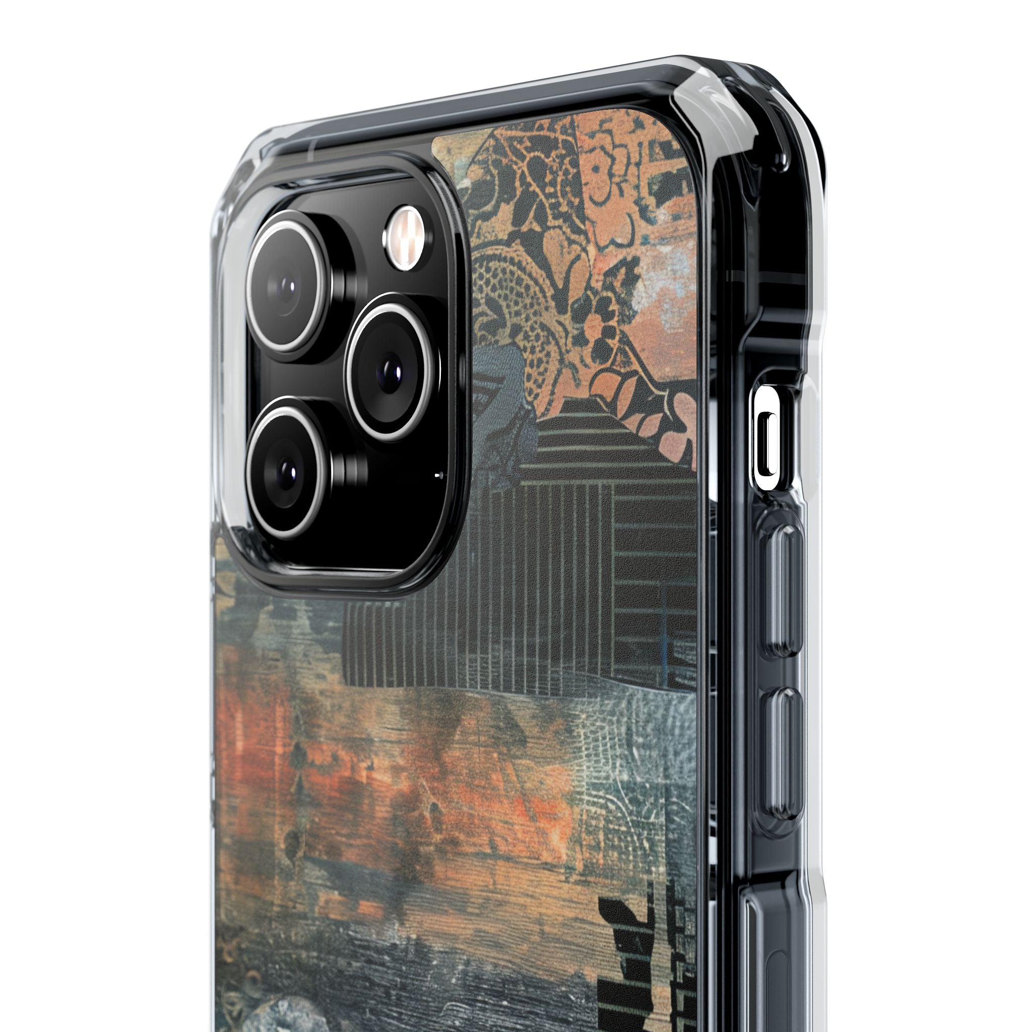 Rust Bloom Tangle iPhone 14 - Impact Clear+