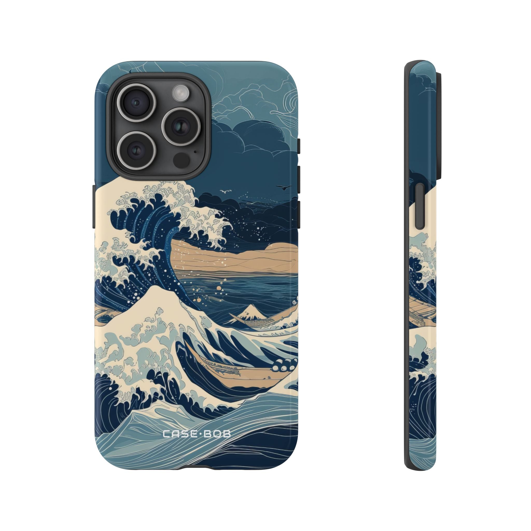 Cresting Blue Wave iPhone 15 Pro Max Case - Tough