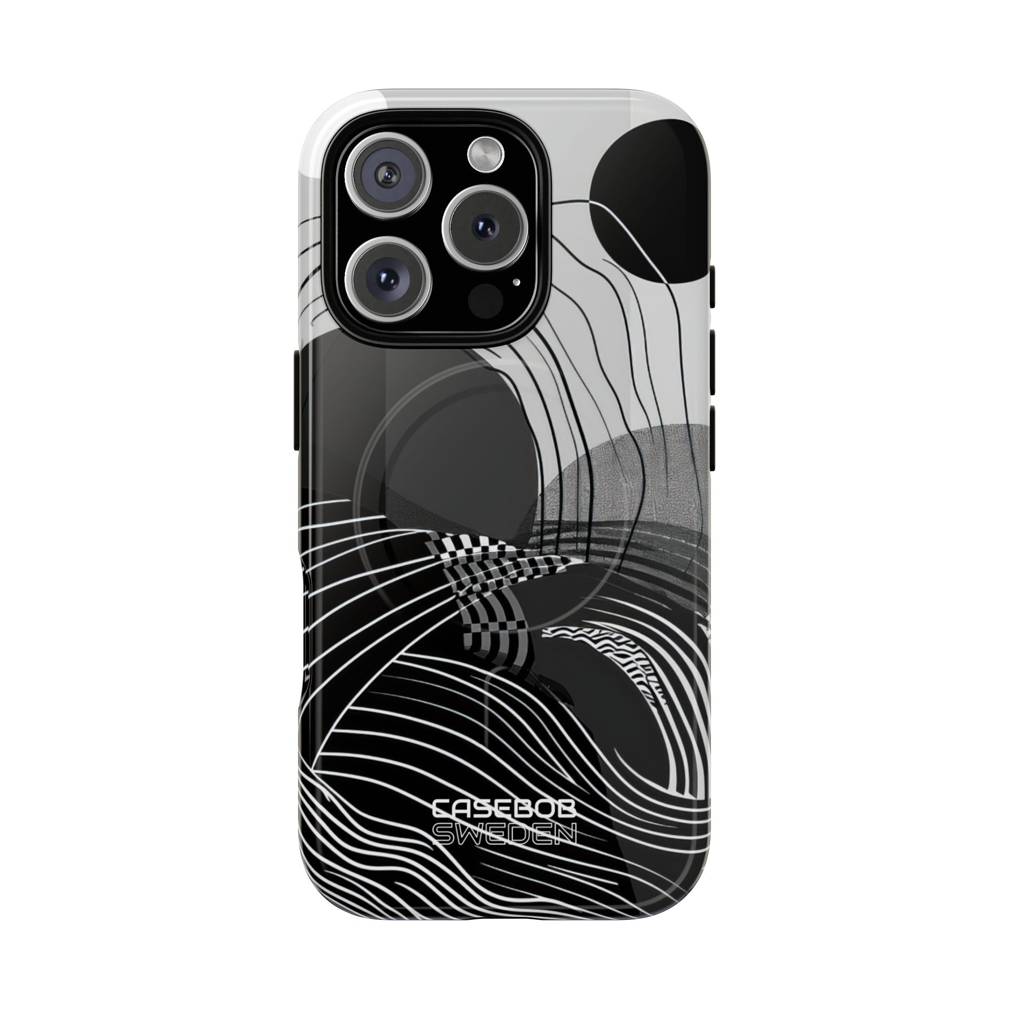 Monochrome Motion Flow iPhone 16 - Tough+