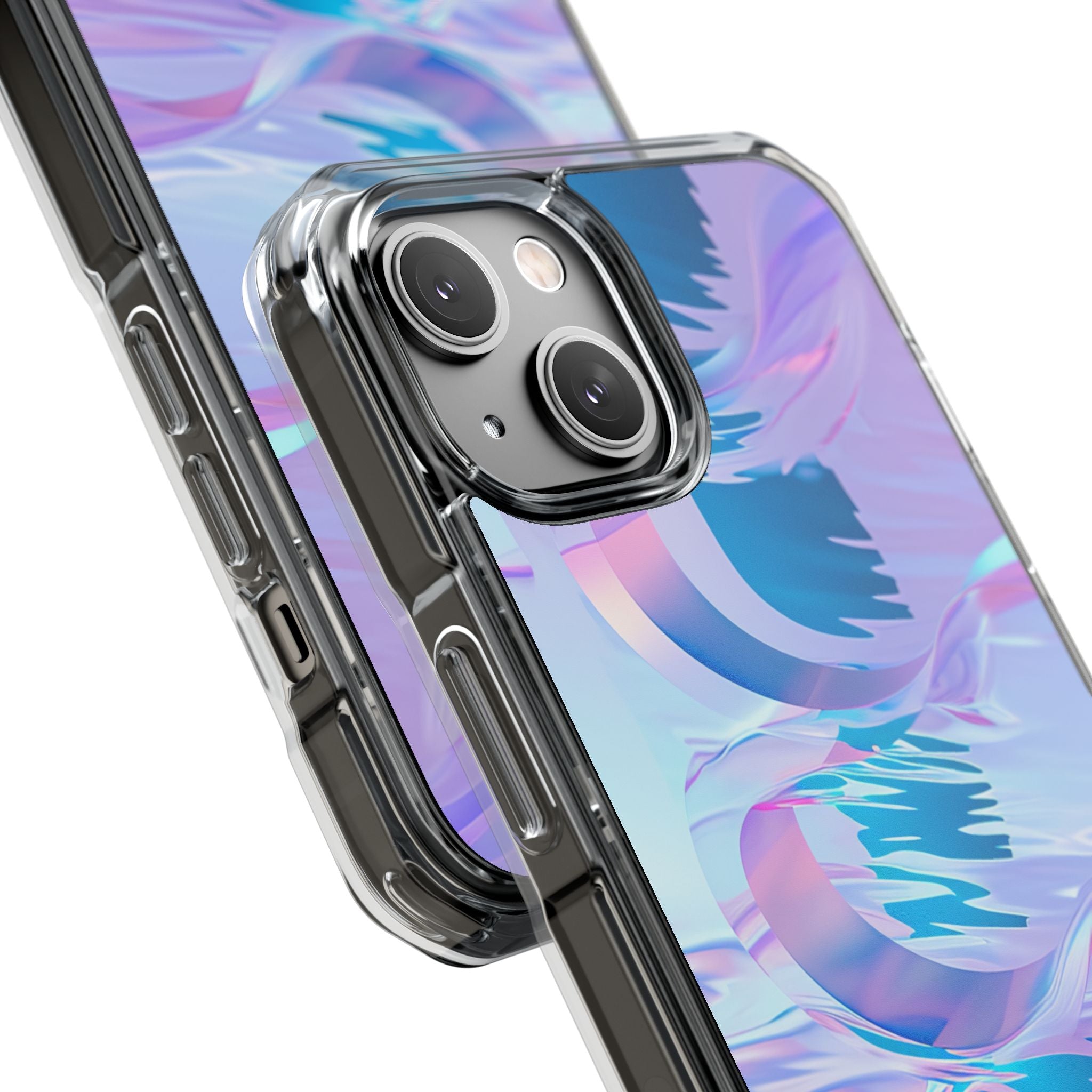Iridescente Stromende Golven iPhone 14 - Impact Clear+
