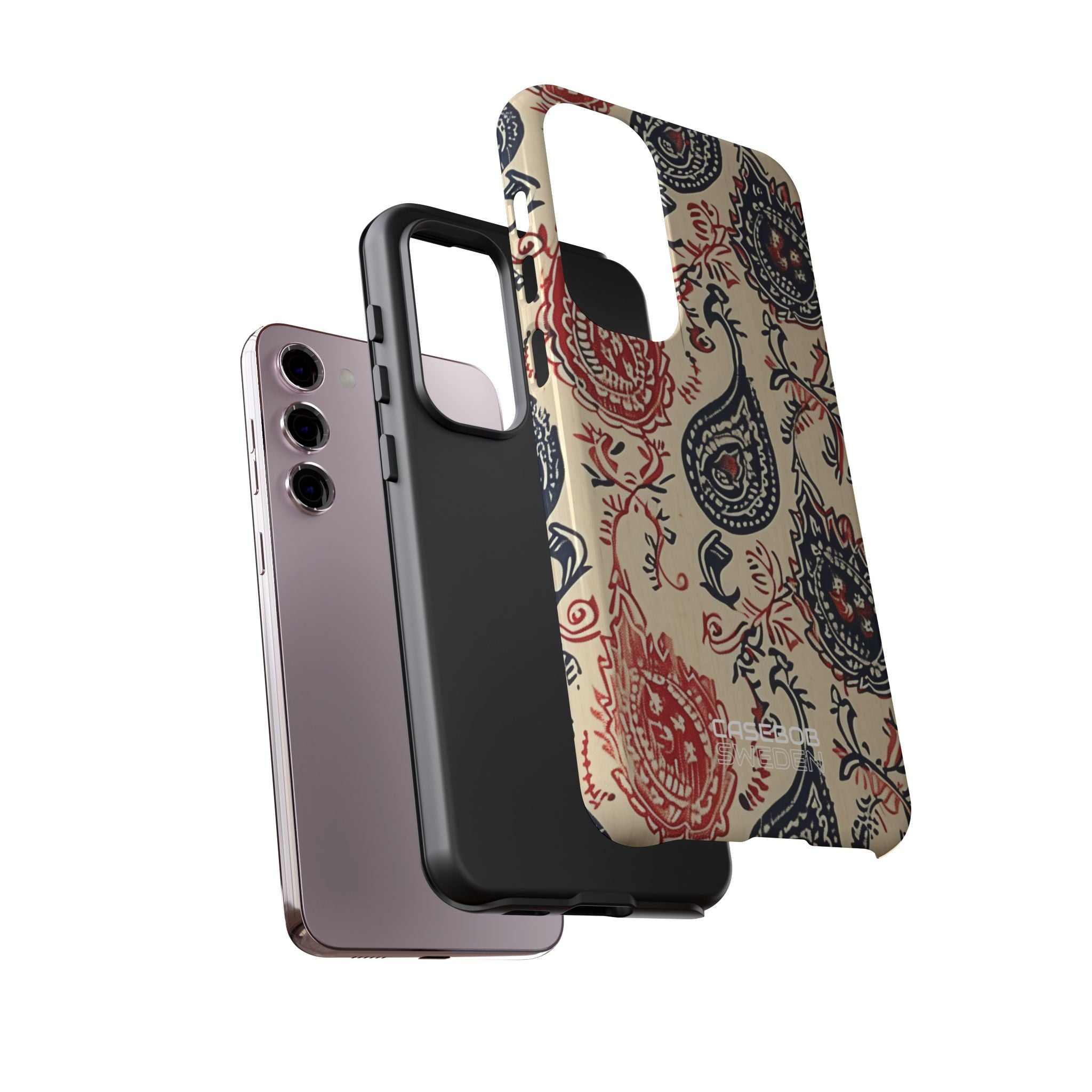 Navy Paisley Swirl Samsung S23 - Tough