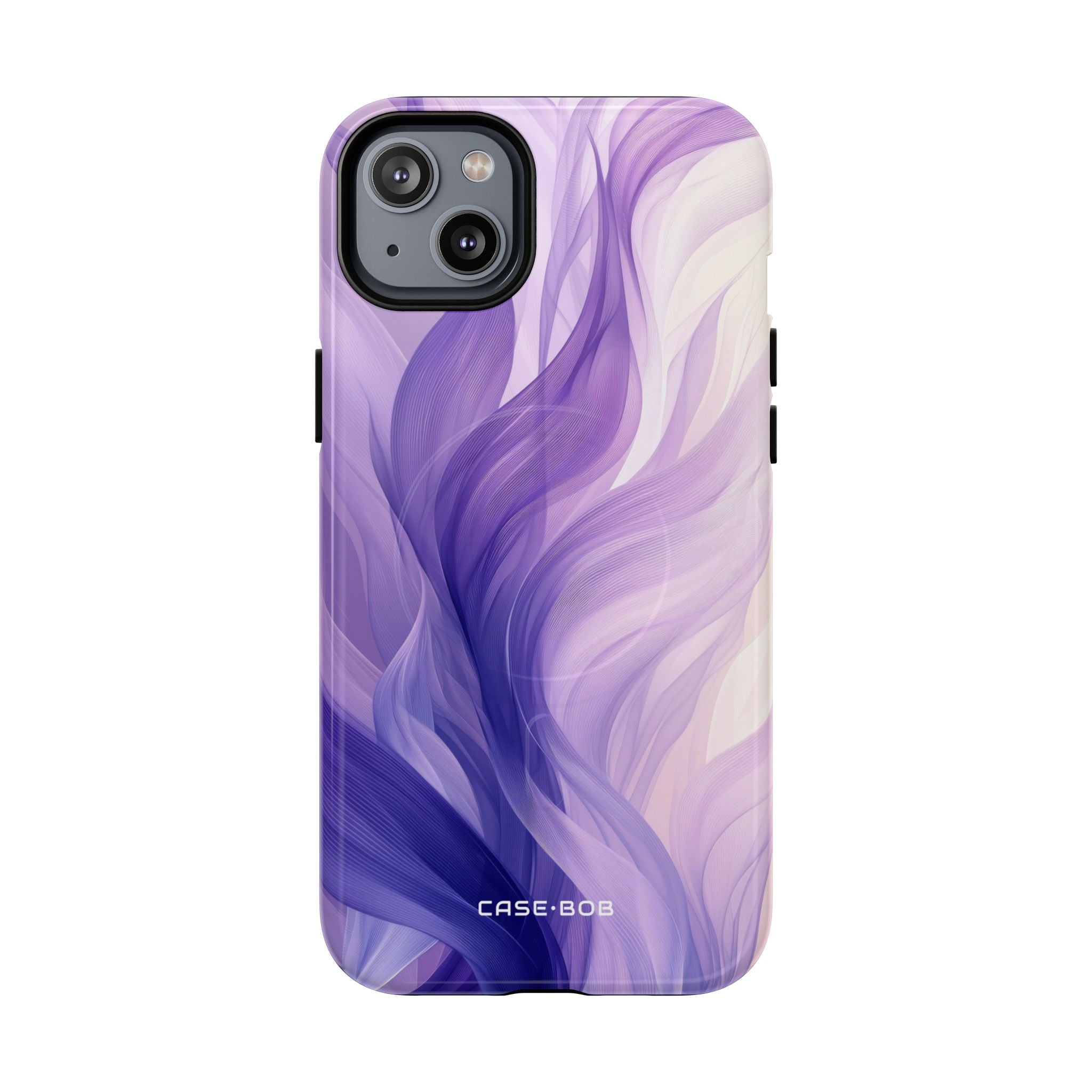 Purple Ribbon Waves iPhone 14 Plus Case - Tough+