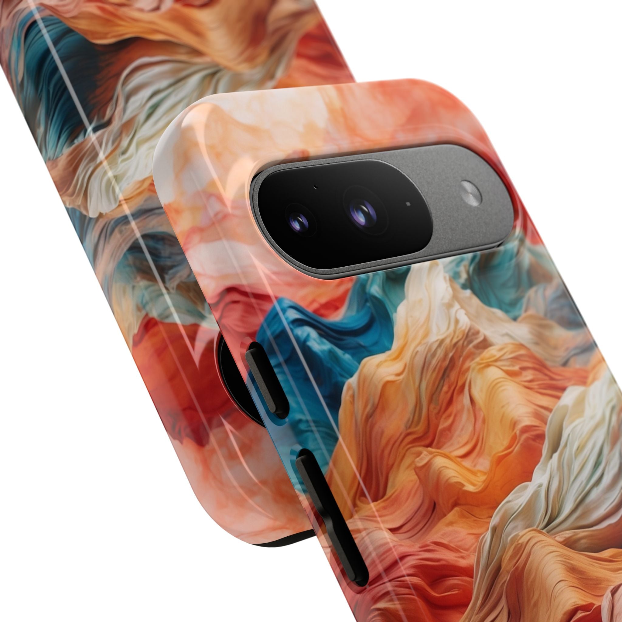 Fabric Peaks Cream Google Pixel 9 Case - Tough
