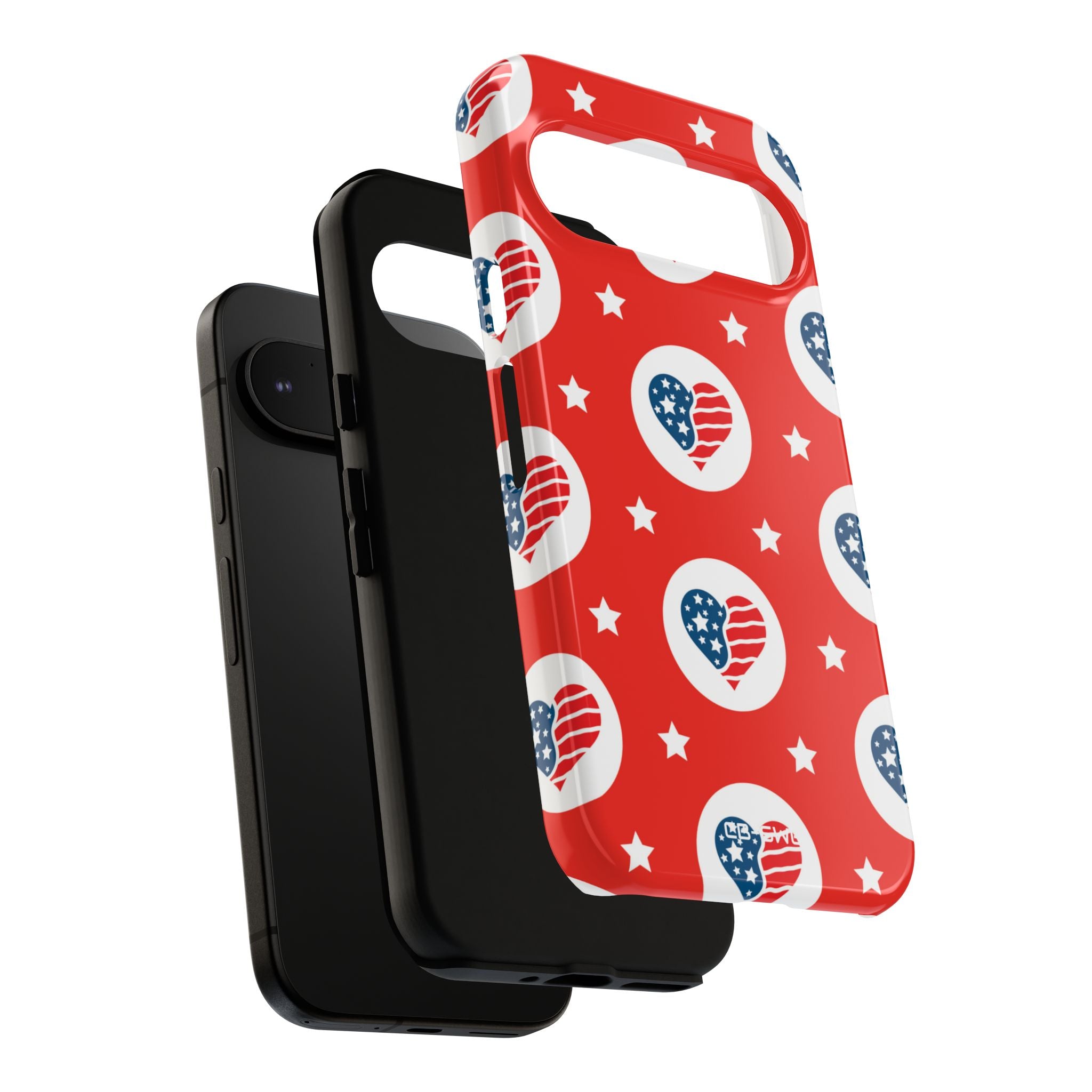 Hearts Celebrate Freedom - Google Pixel Case