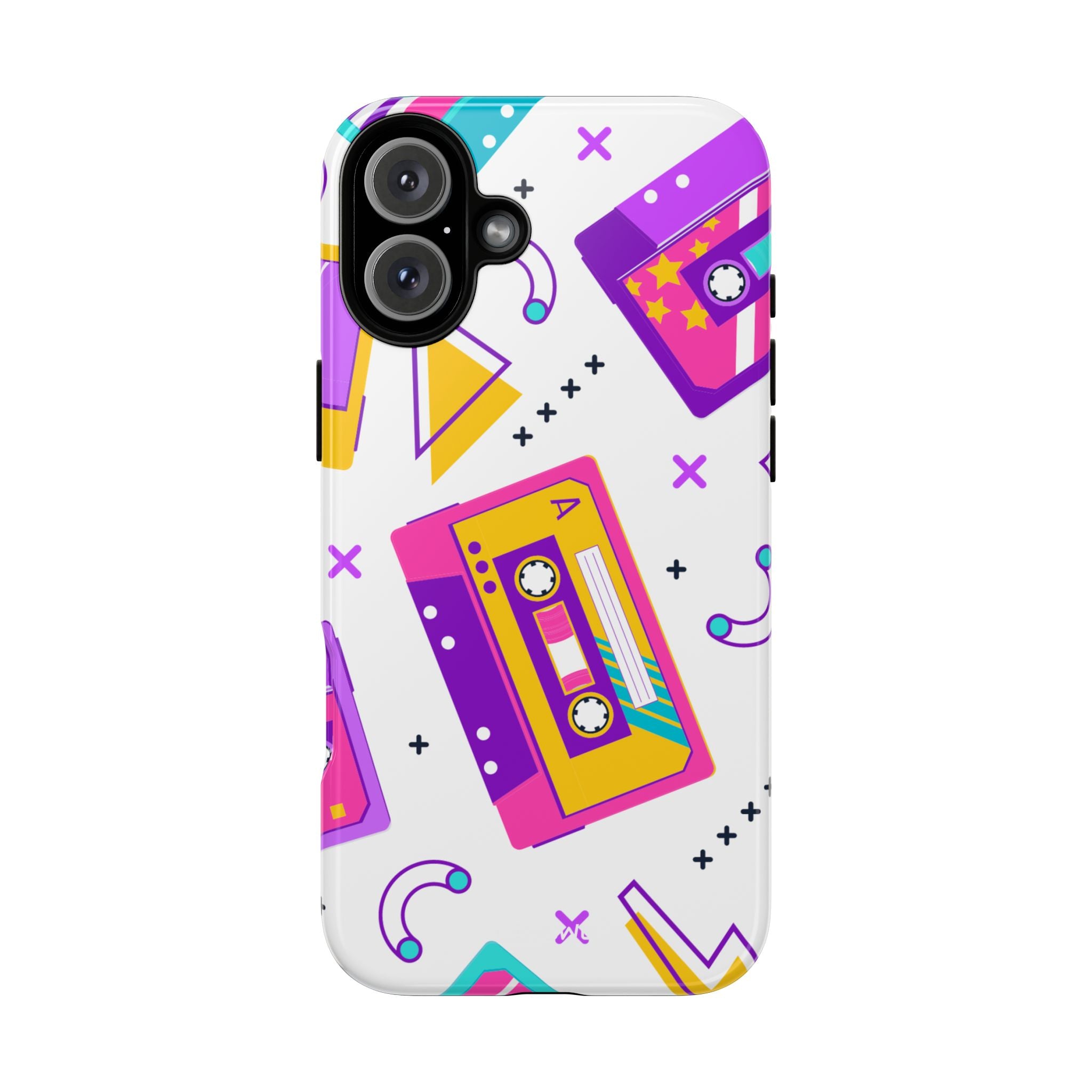 Retro Cassette Chaos - iPhone Case