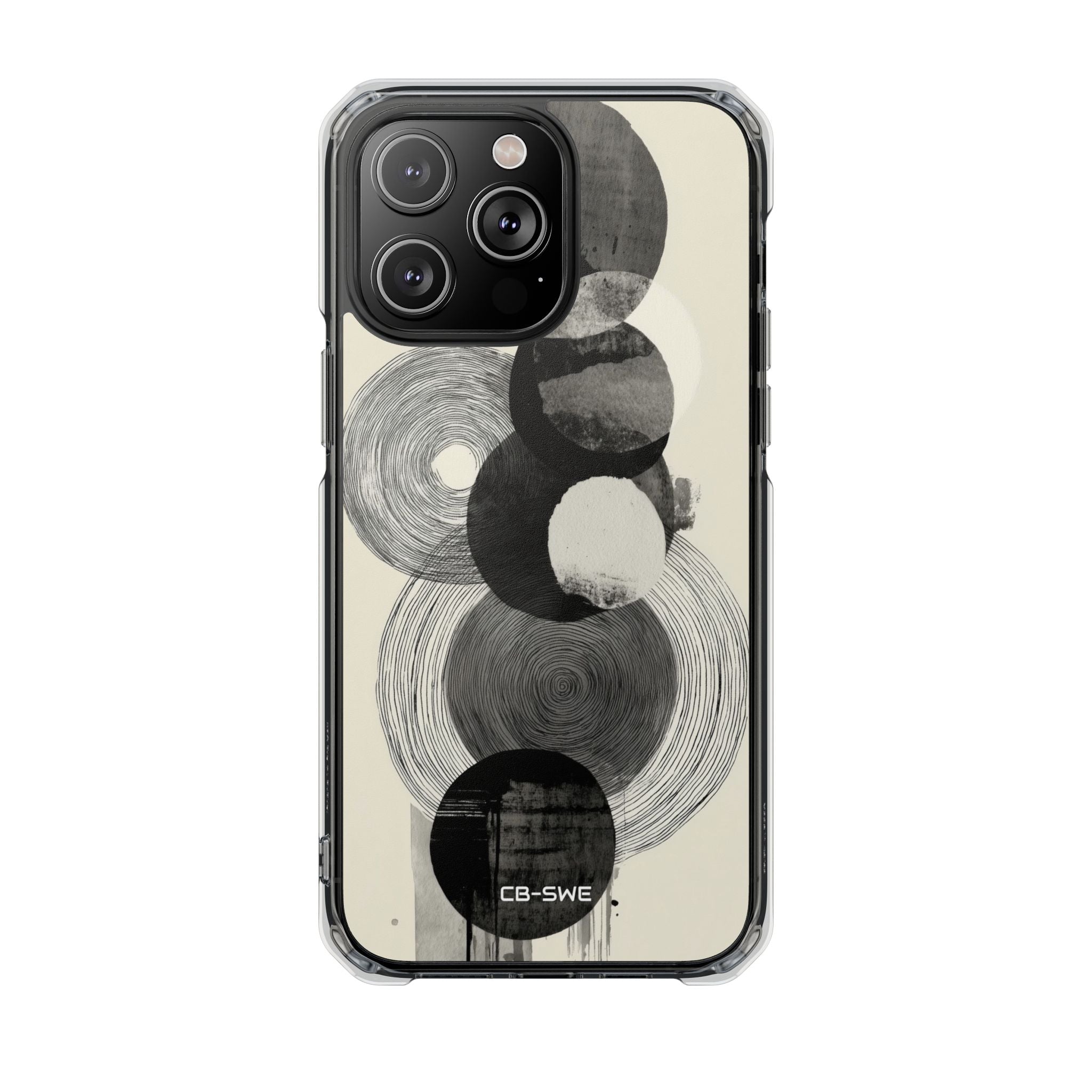 Circles Embrace Lines iPhone Case - Impact