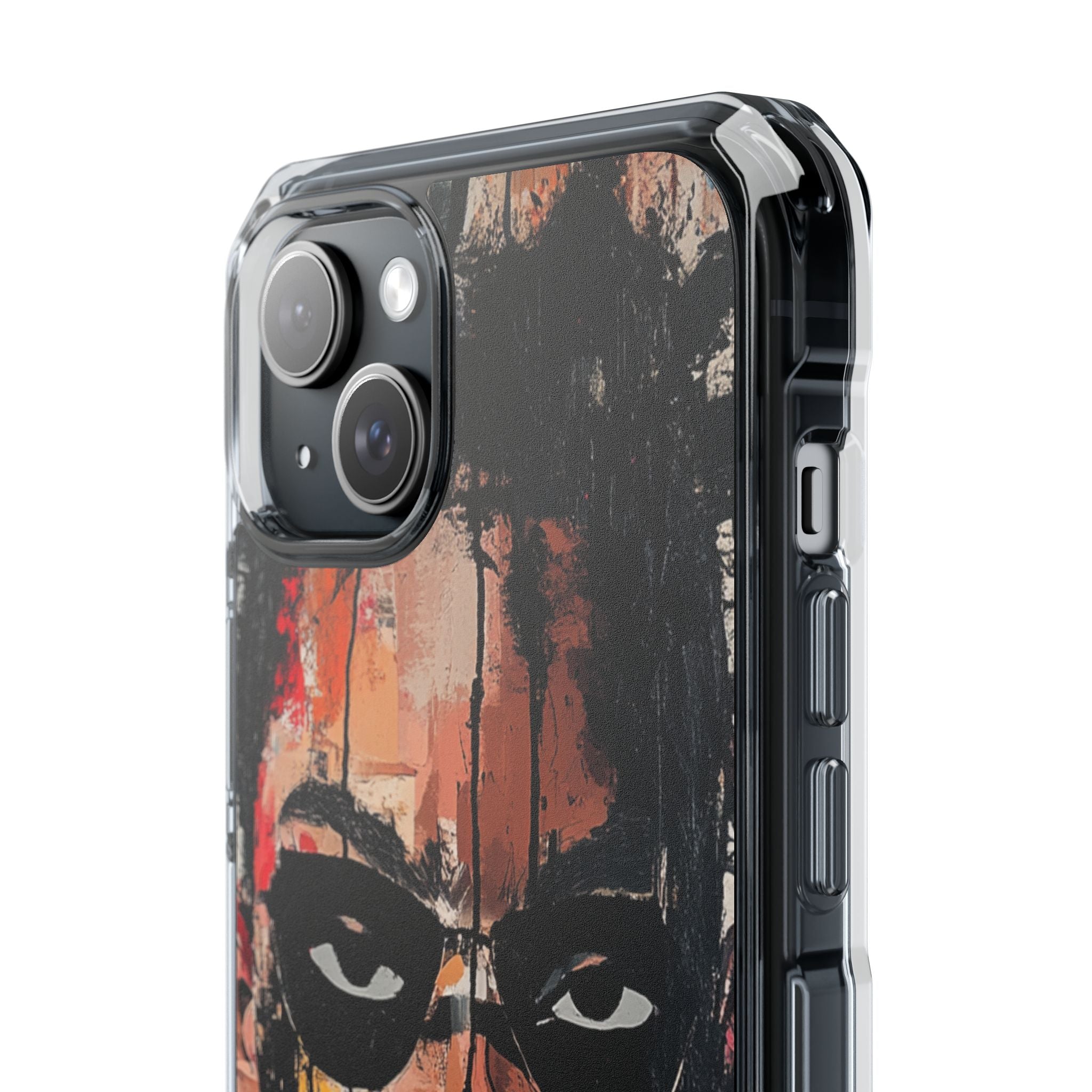 Masked Portrait Drips iPhone 15 Plus Case - Impact