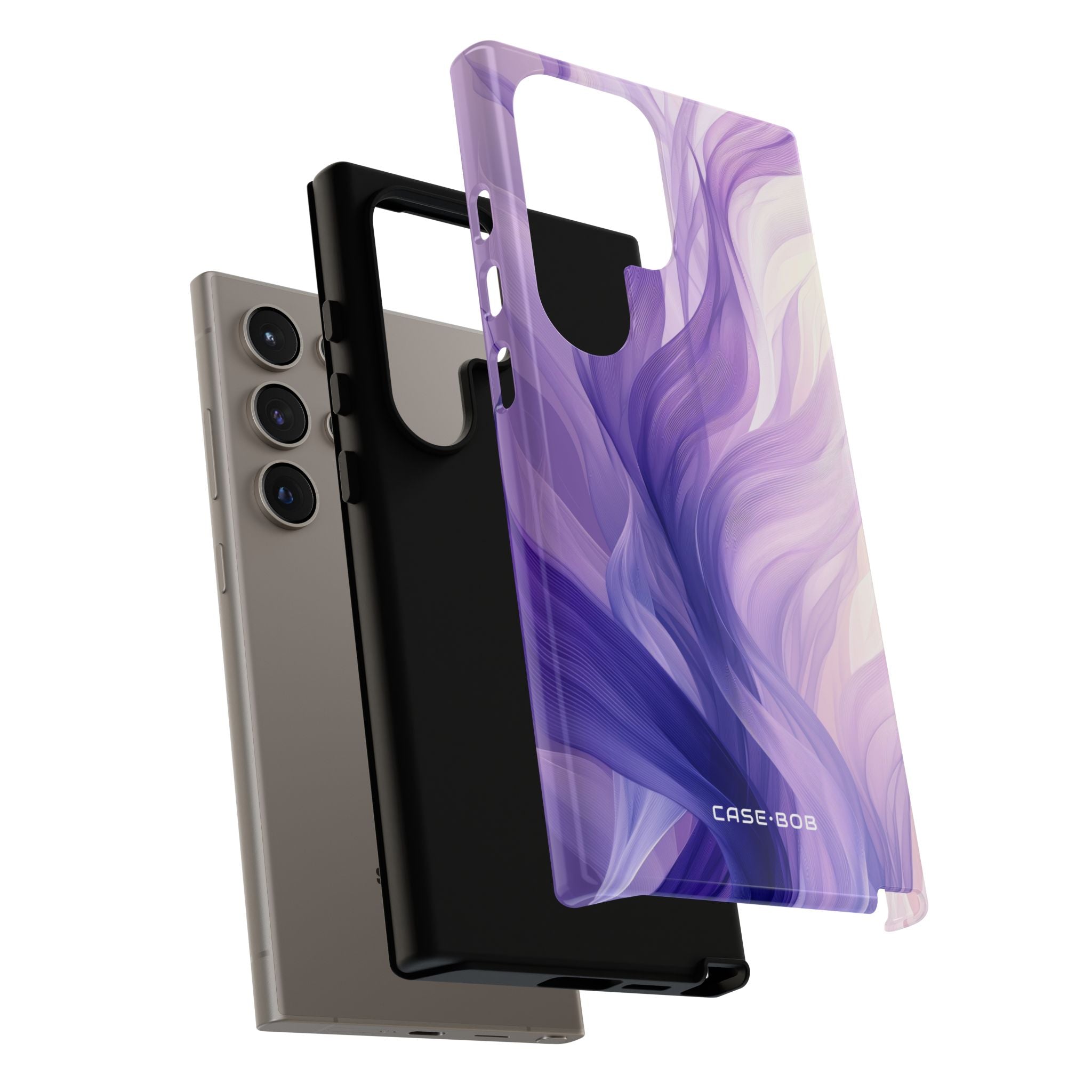 Purple Ribbon Waves Samsung S24 Ultra Case - Tough