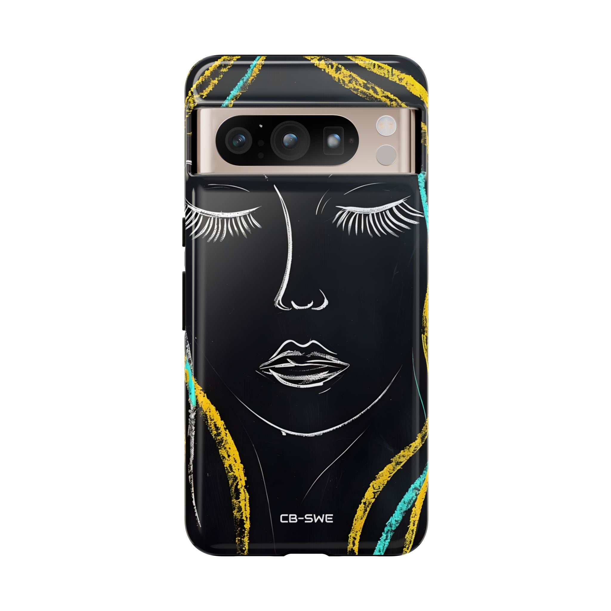 Vivid Minimalist Portrait - Google Pixel Case
