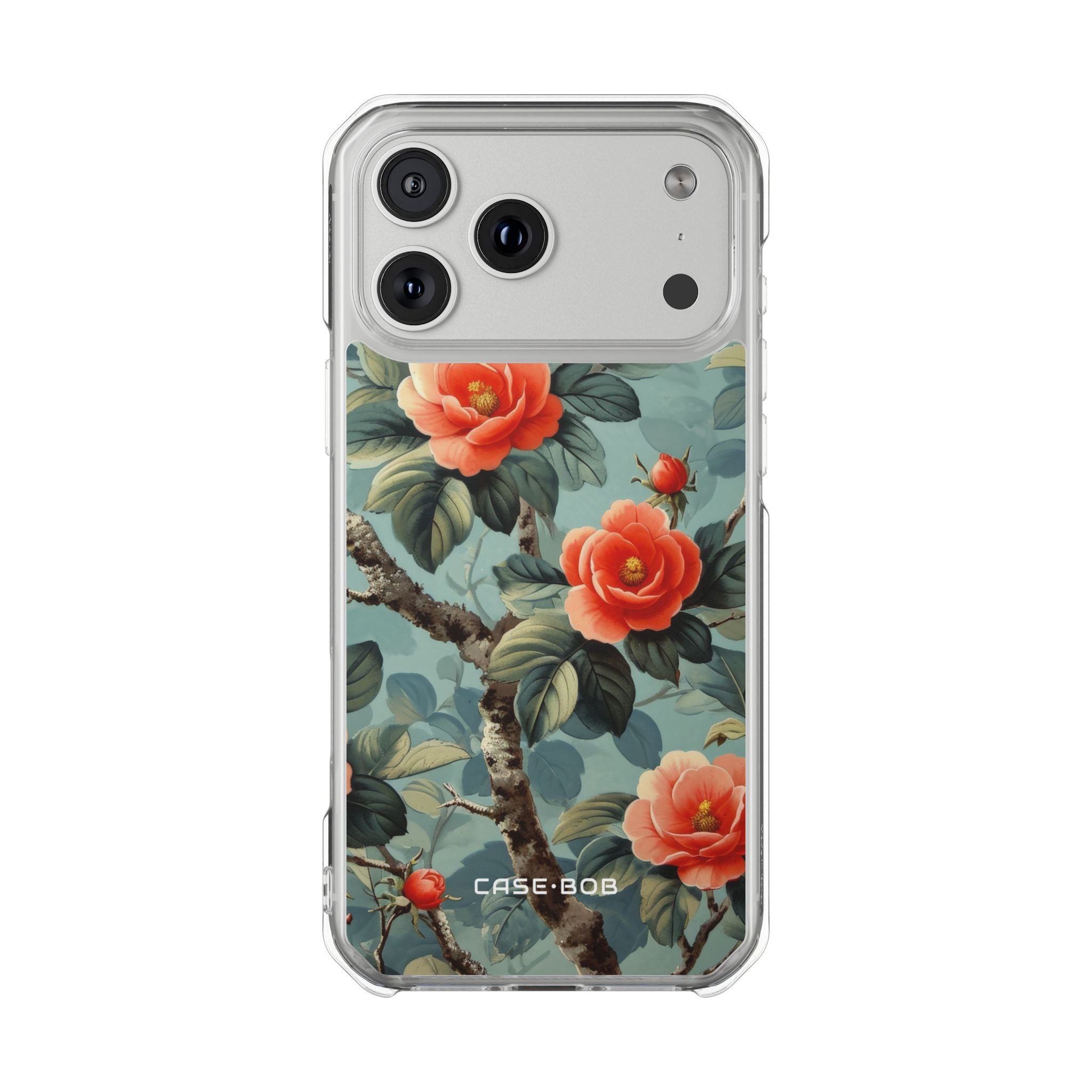 Red Camellia Radiance iPhone 17 Pro Max Case - Impact