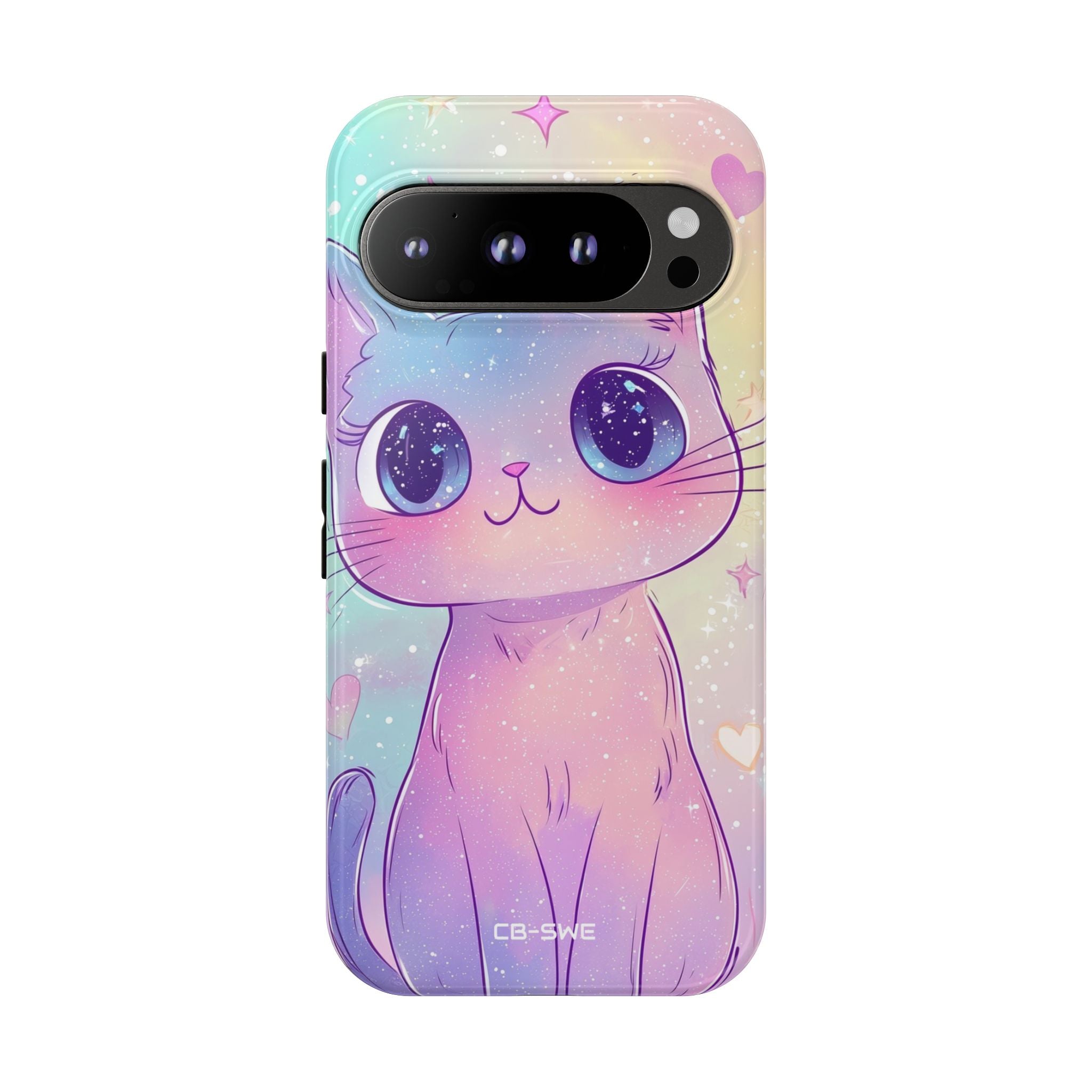 Sparkling Cat Smiles - Google Pixel Case