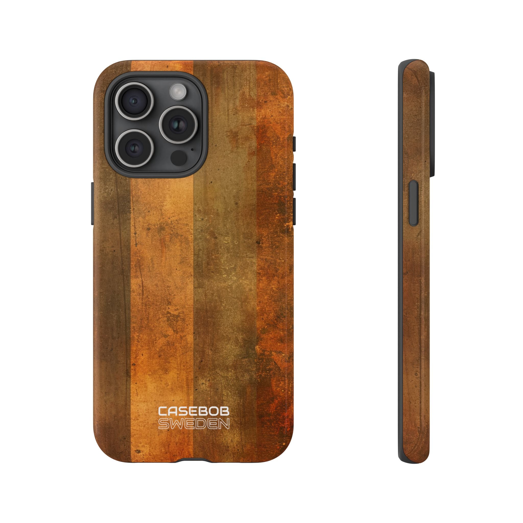 Rustic Striped Texture iPhone 15 - Tough