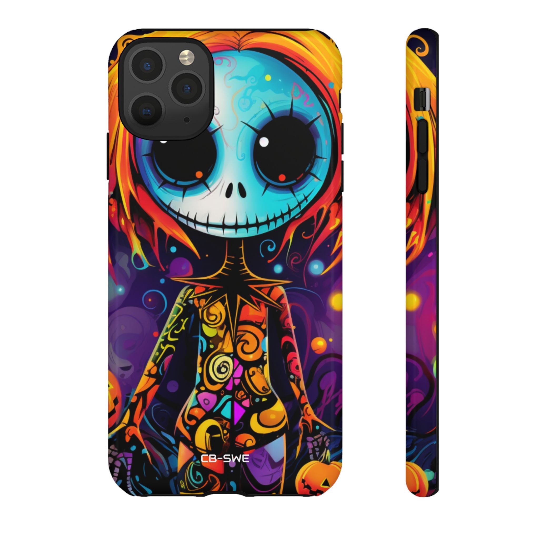 Skeletal Figure Laughs - iPhone Case