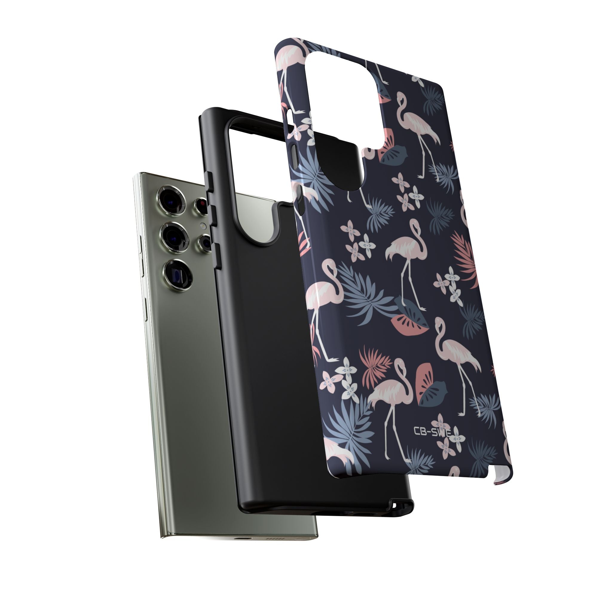 Flamingos Dance Playfully - Samsung Case