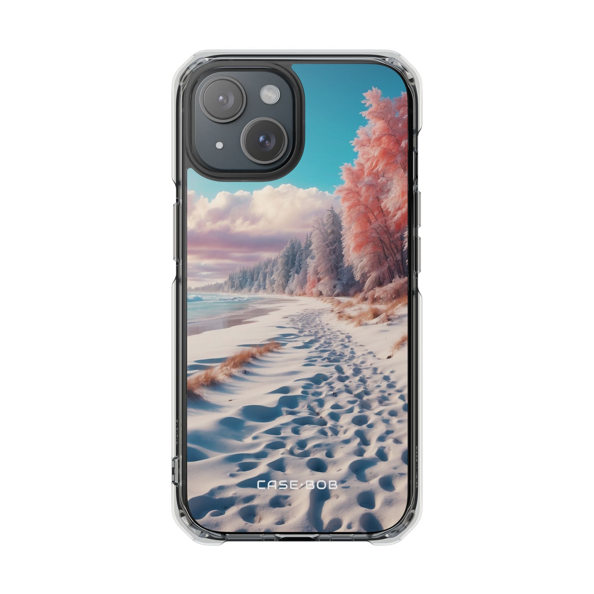 Snowy Footprints iPhone 15 Case - Impact