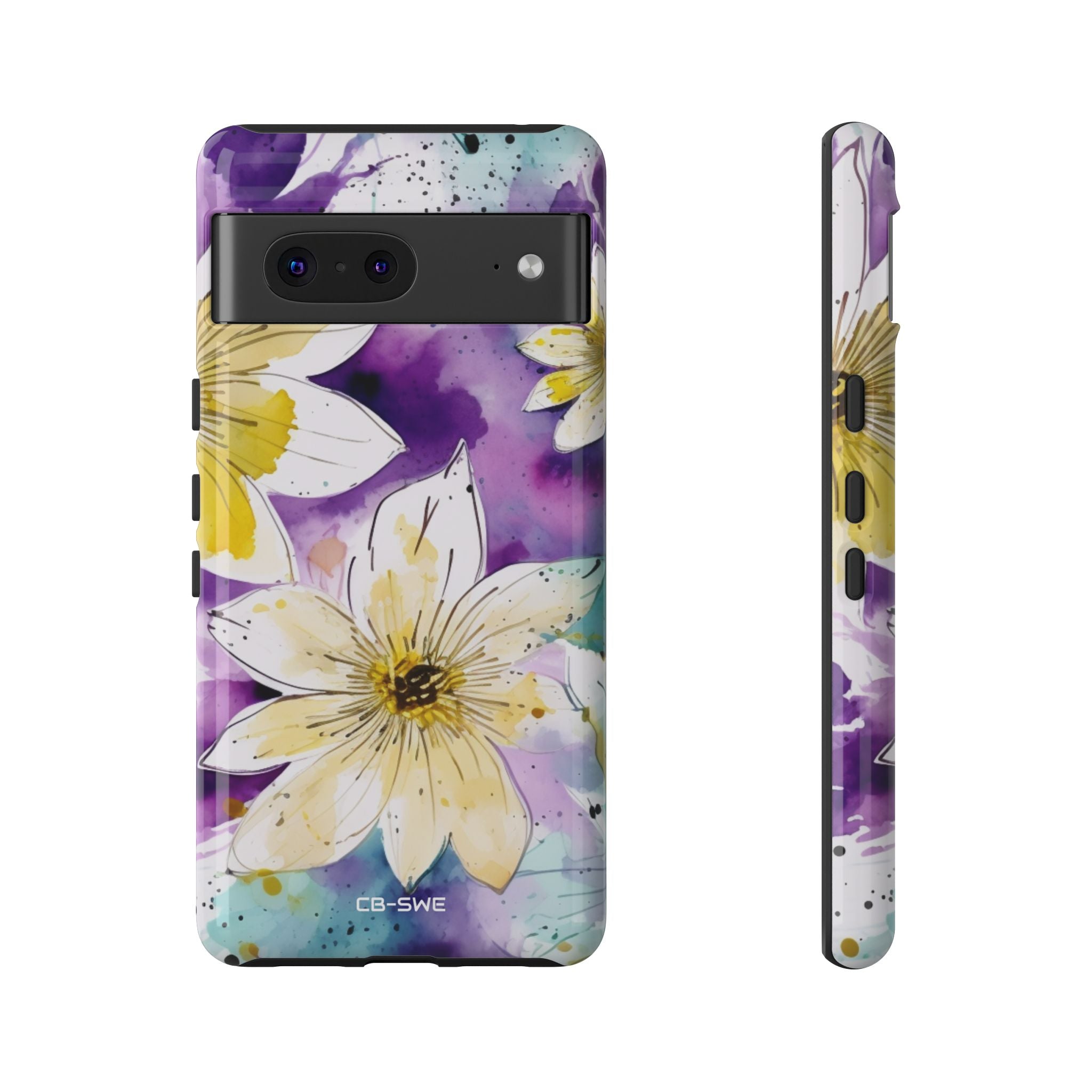 Vibrant Watercolor Flowers - Google Pixel Case