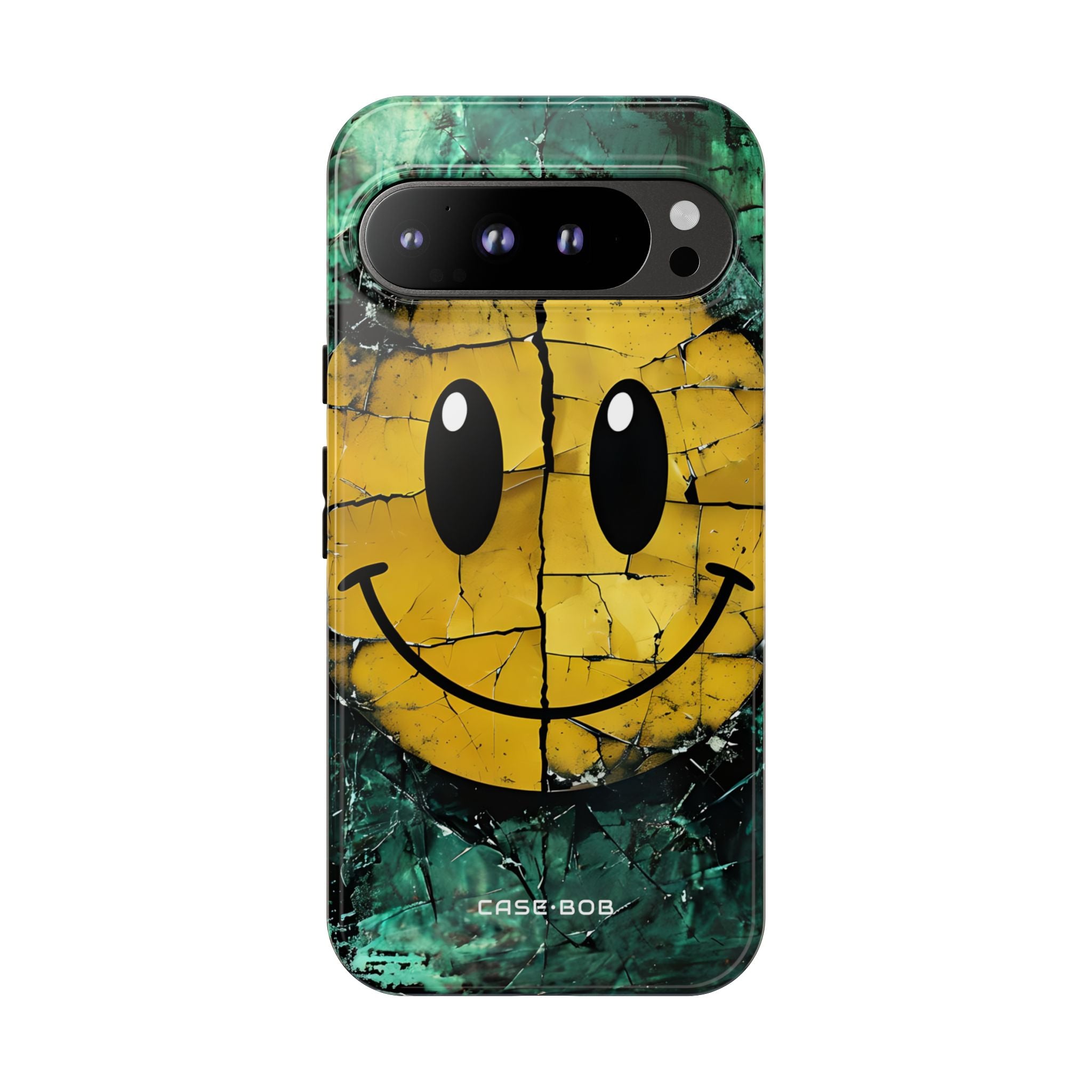 Cracked Smiley Google Pixel 9 Pro XL Case - Tough