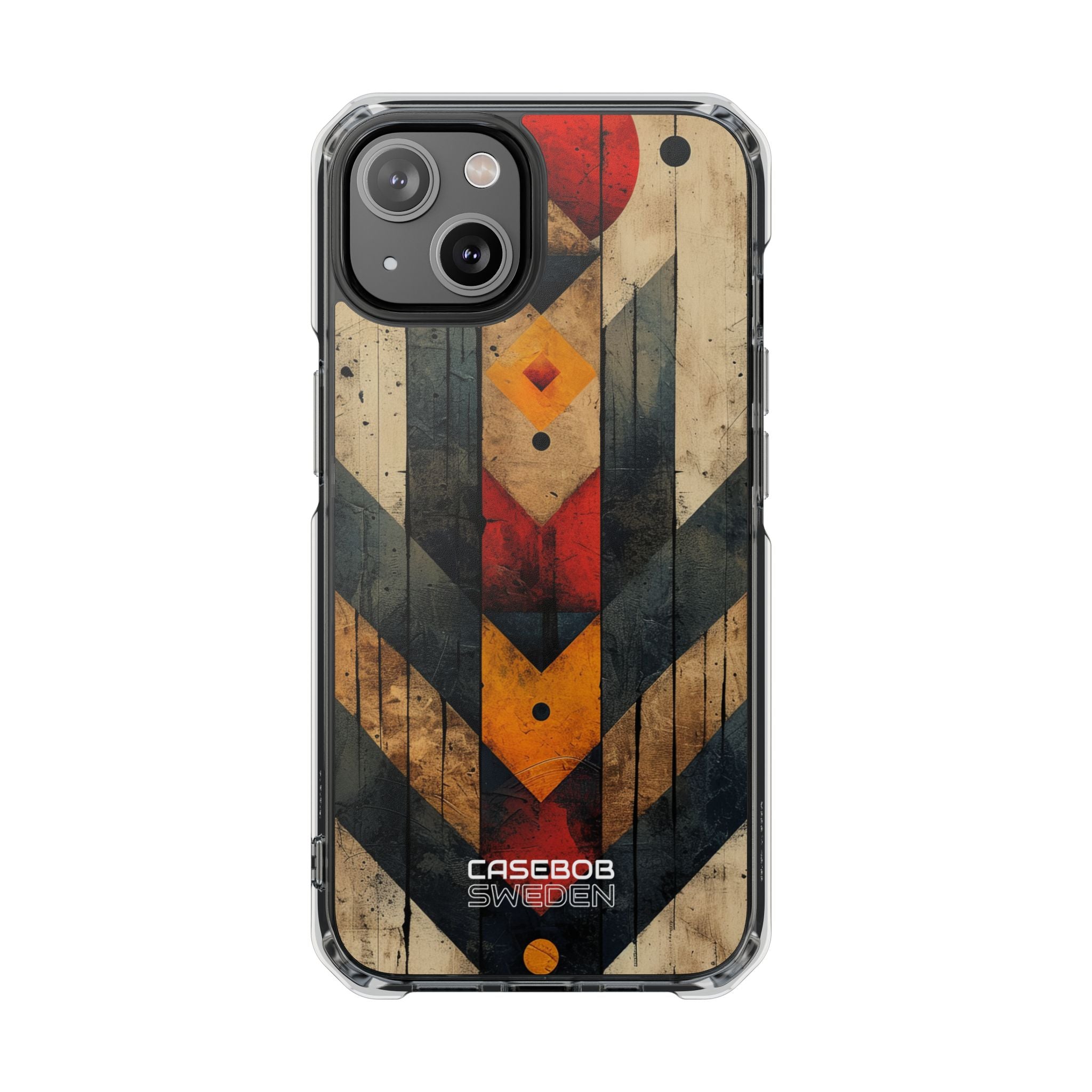 Geometric Fire Rise iPhone 14 - Impact Clear+