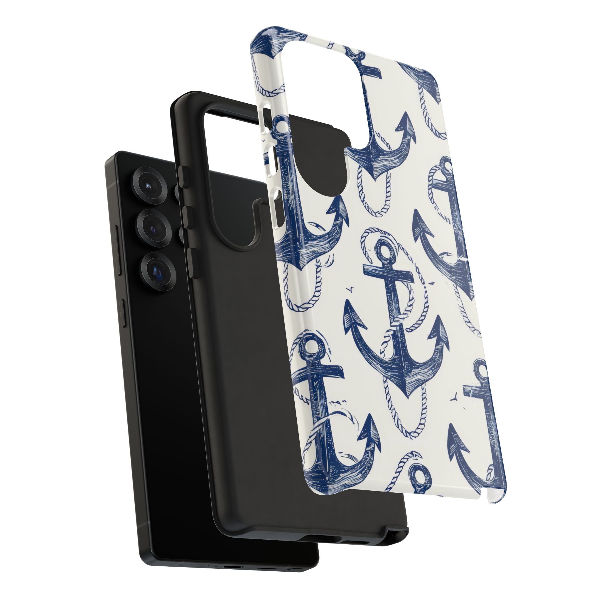 Navy Anchor Loop Samsung S25 Ultra Case - Tough