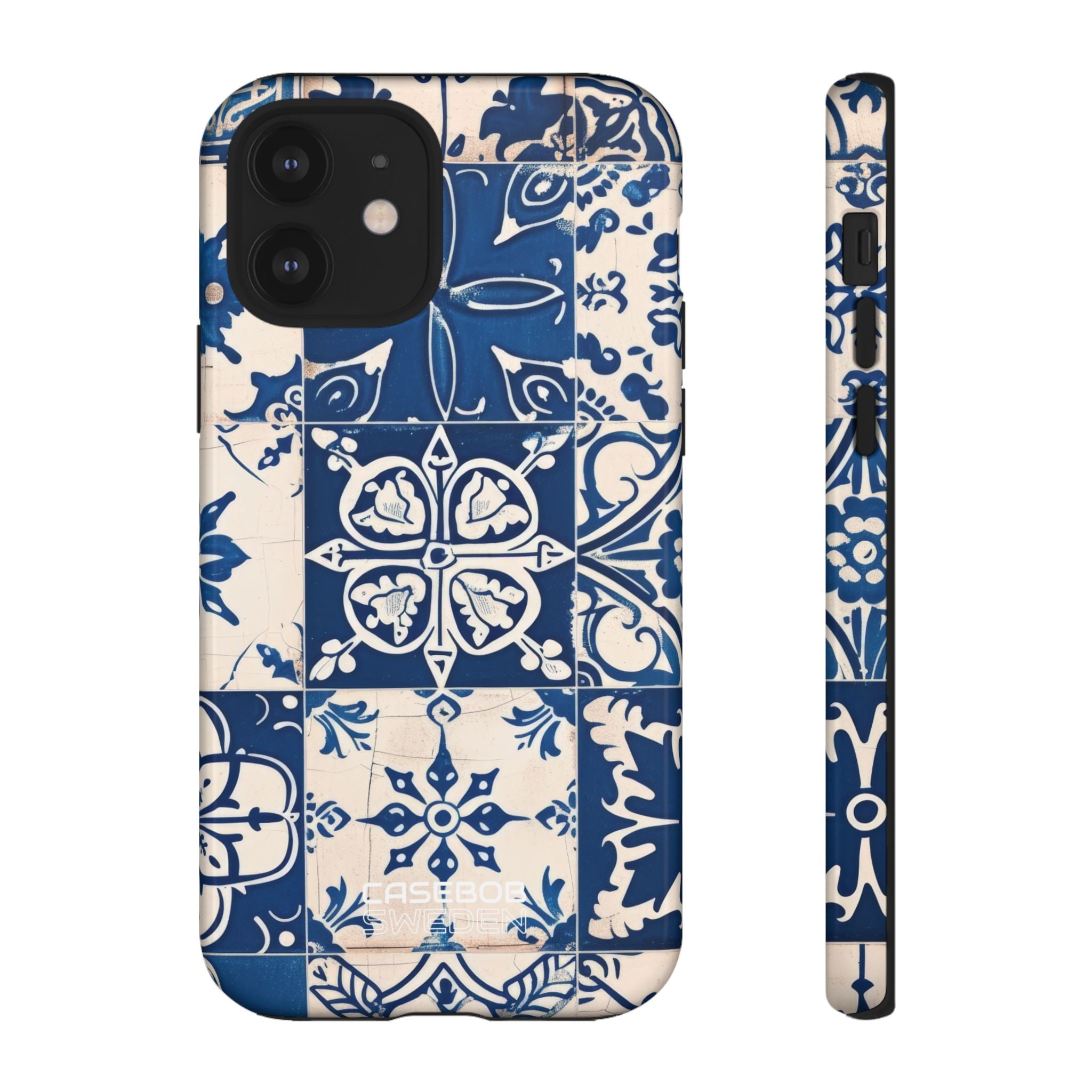 Ornate Blue Tiles iPhone 12 - Tough