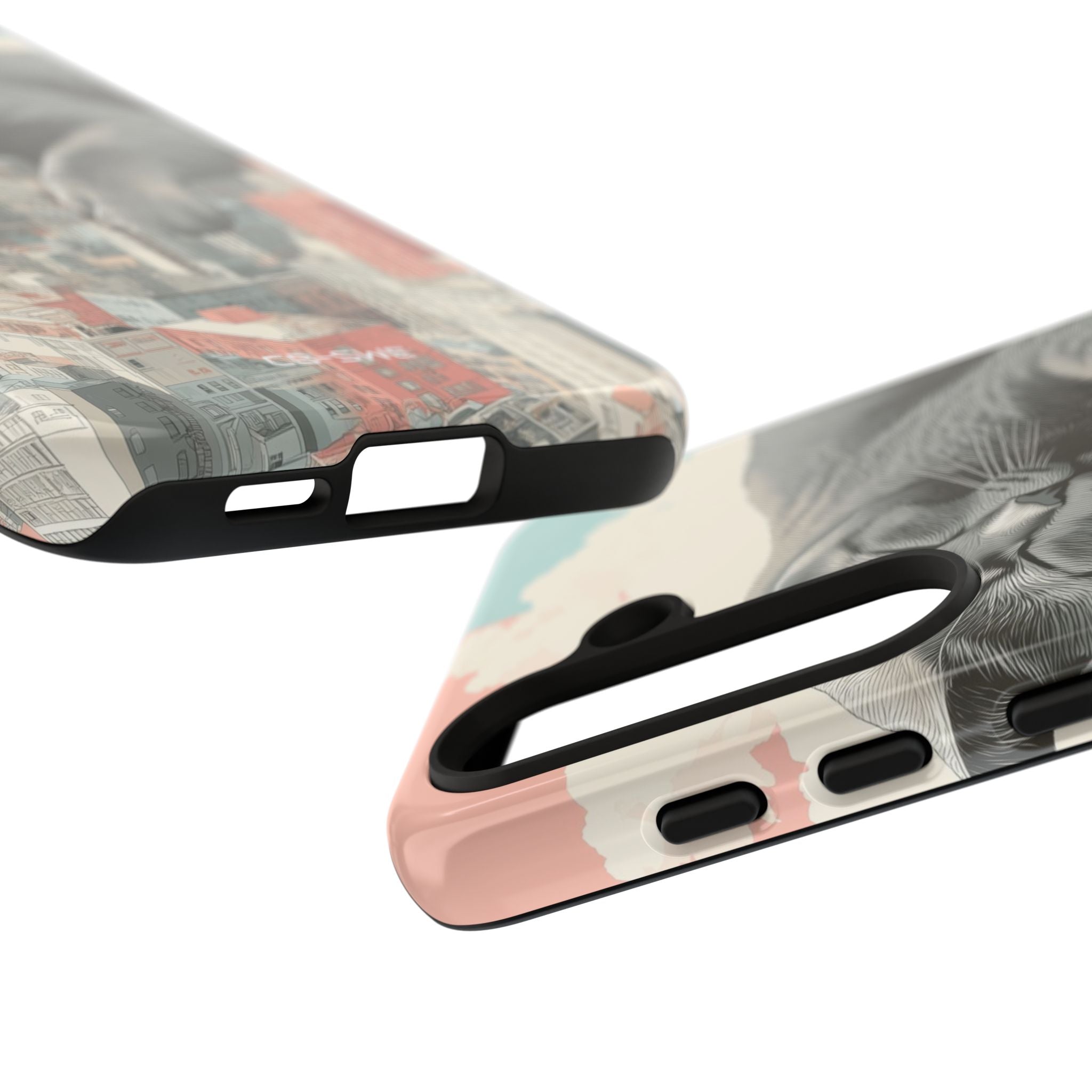 Cat Rests Over City - Samsung Case