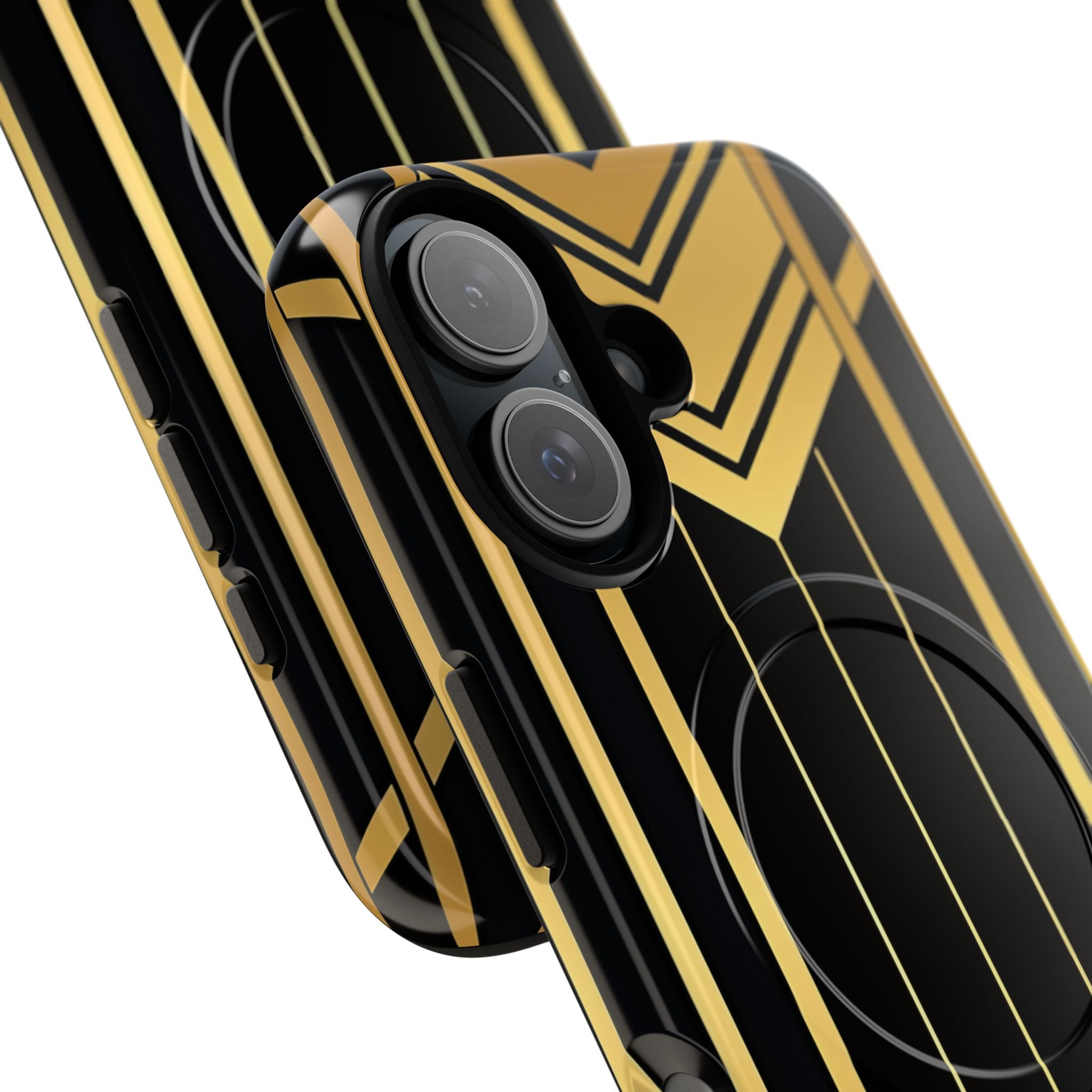 Golden Geometric Symphony iPhone 16 - Tough+