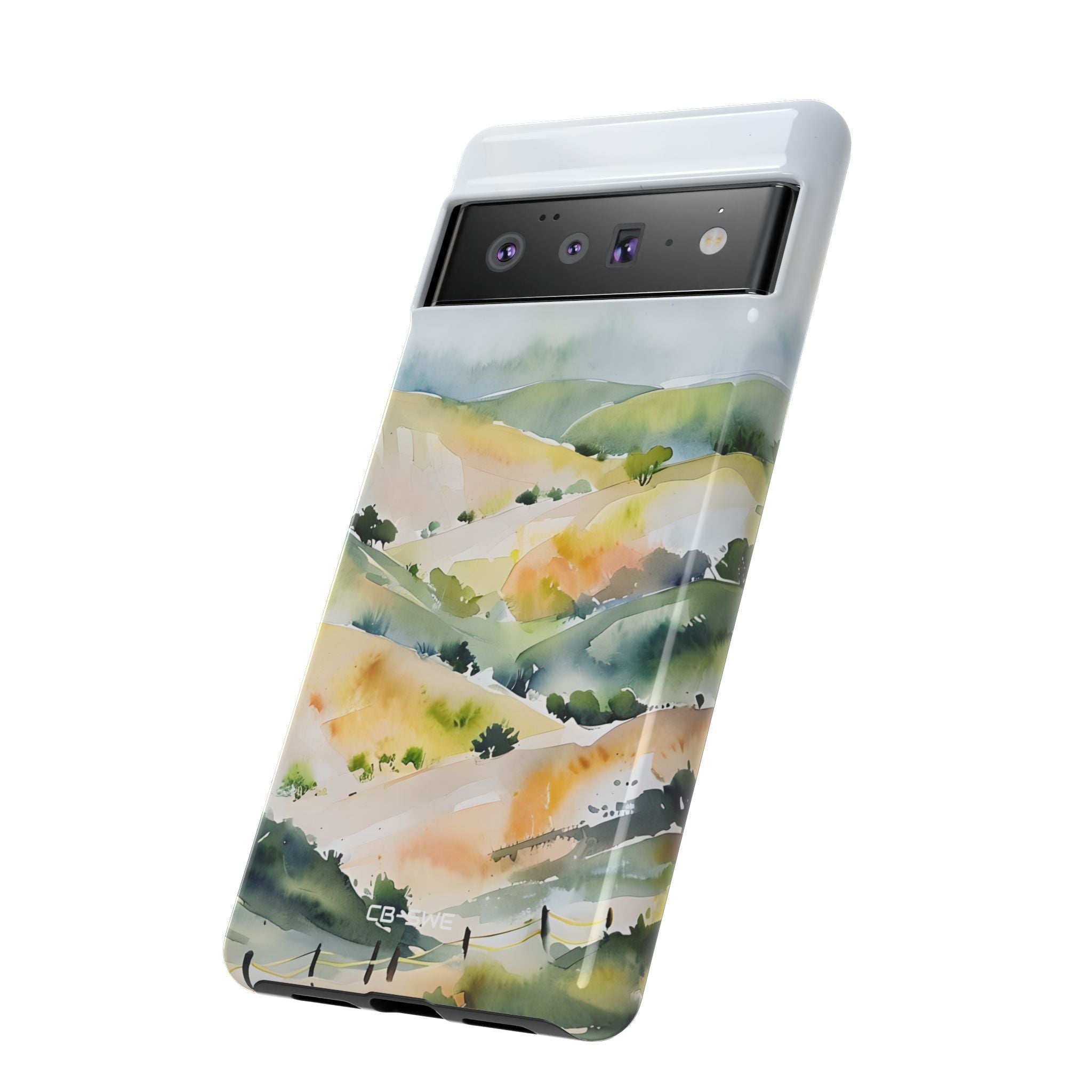 Misty Hills Watercolor - Google Pixel Case
