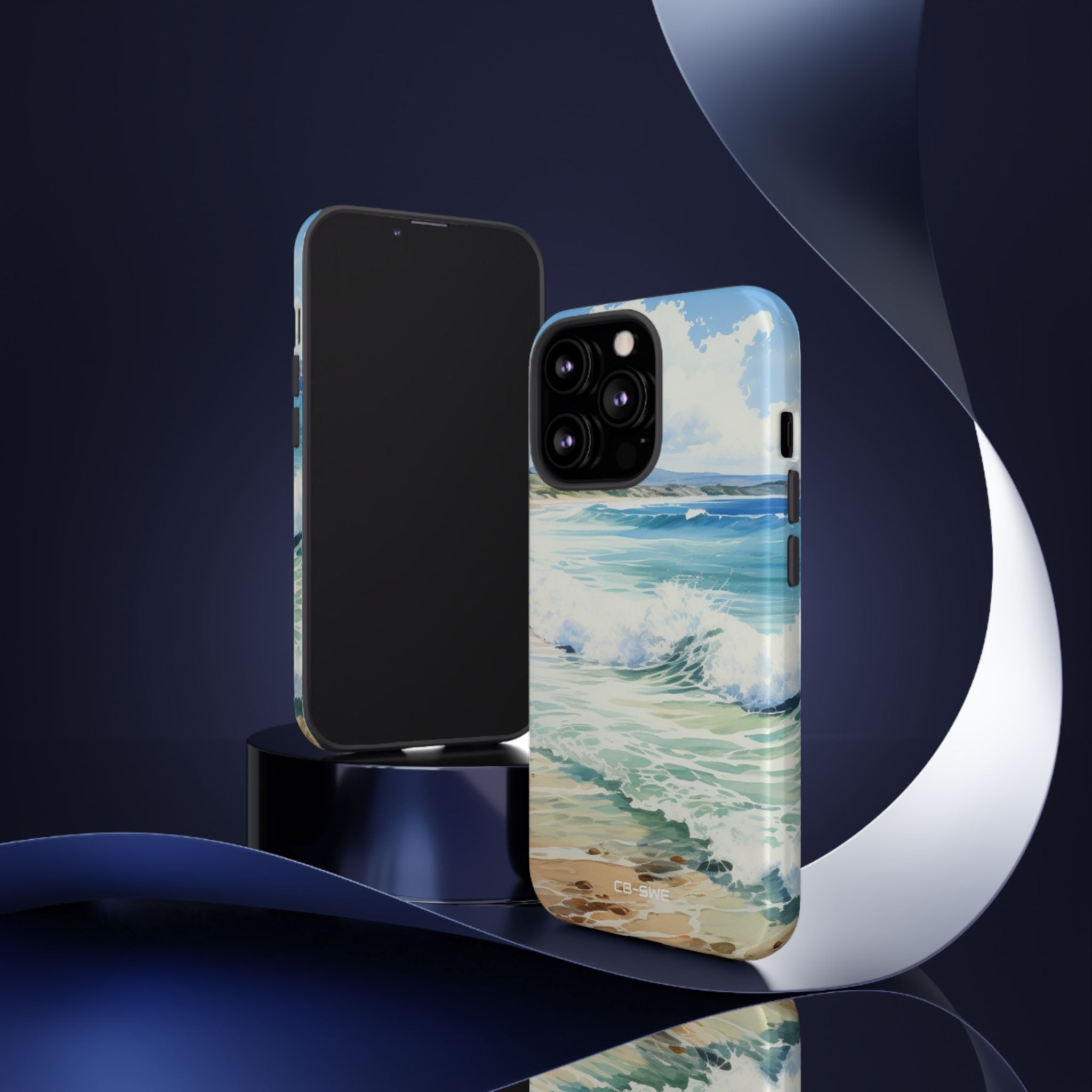 Serene Coastal Watercolors - iPhone Case