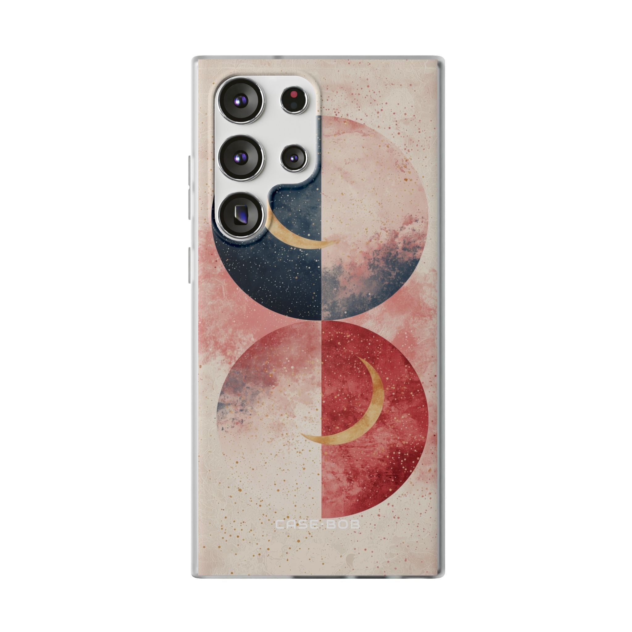 Golden Crescent Circles Samsung S23 Ultra Case - Soft