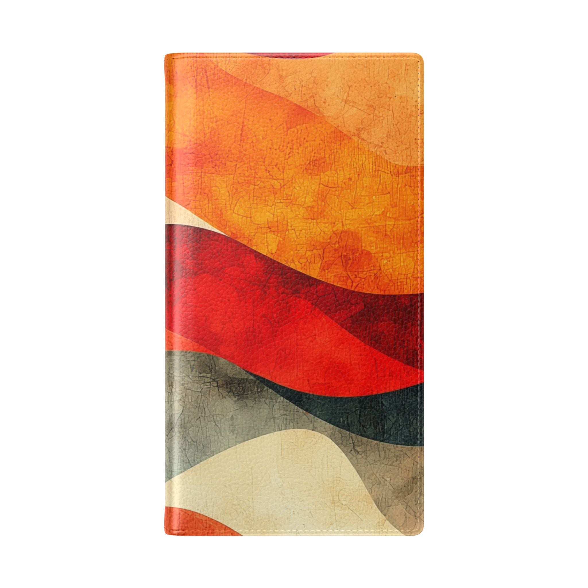 Crimson Ripples - Samsung S23 Ultra Case - Wallet