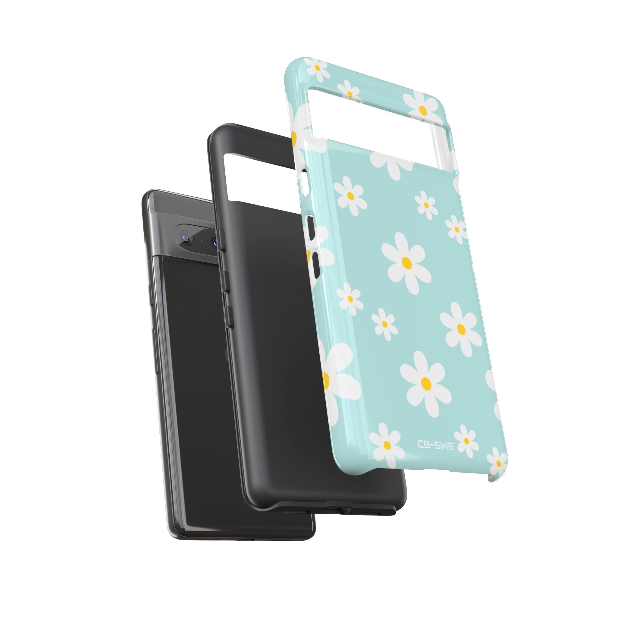 Daisies On Blue - Google Pixel Case