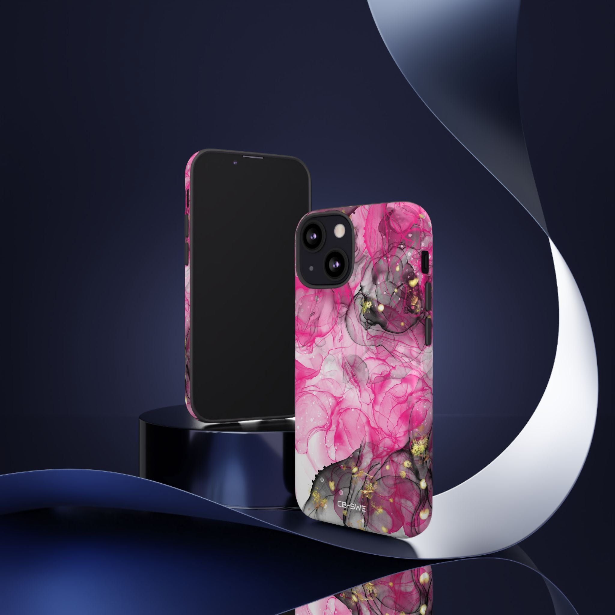 Vibrant Pink Swirls - iPhone Case