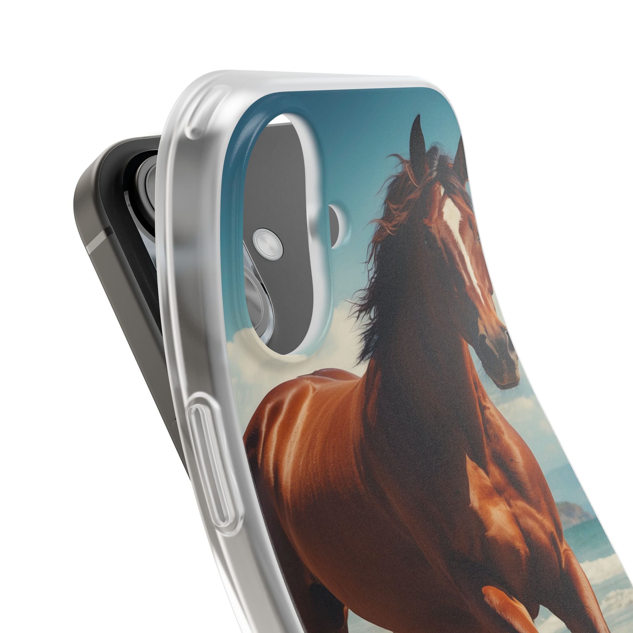 Blazing Horse iPhone 16 Case - Soft