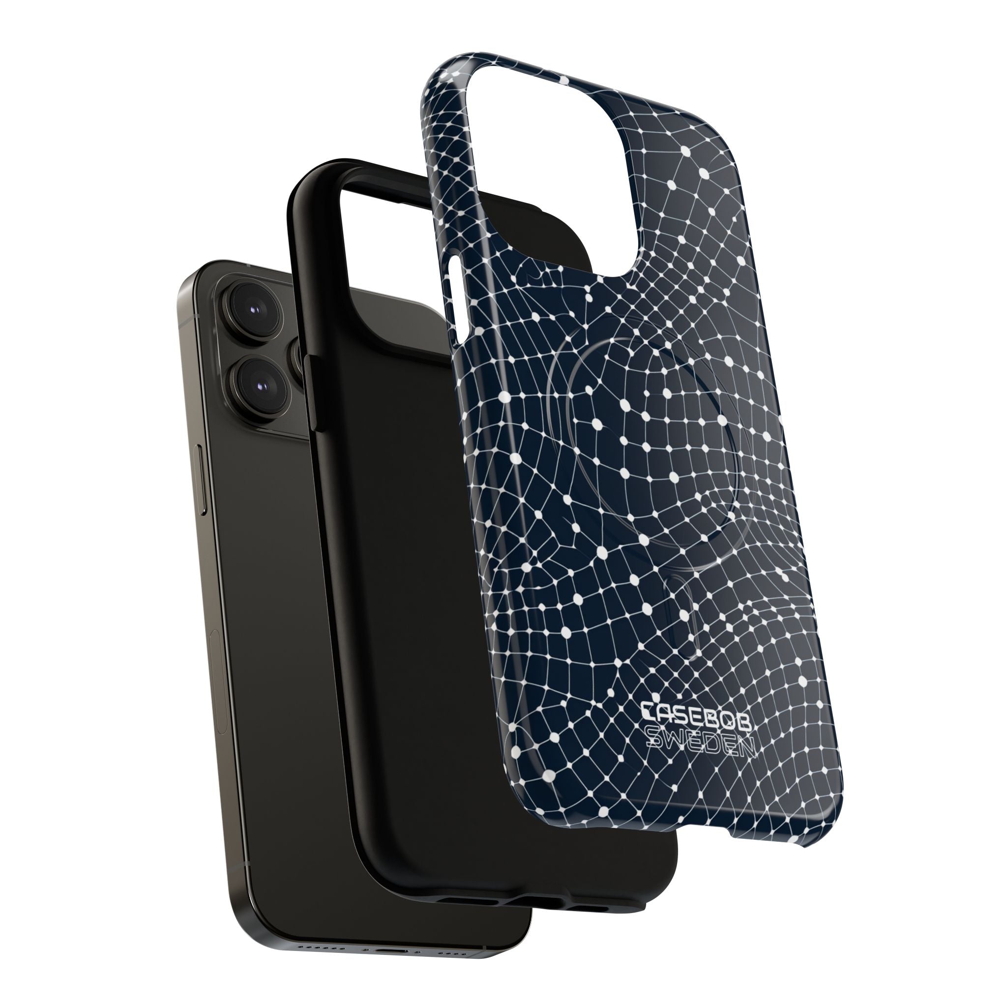 Warped Grid Web iPhone 14 - Tough+