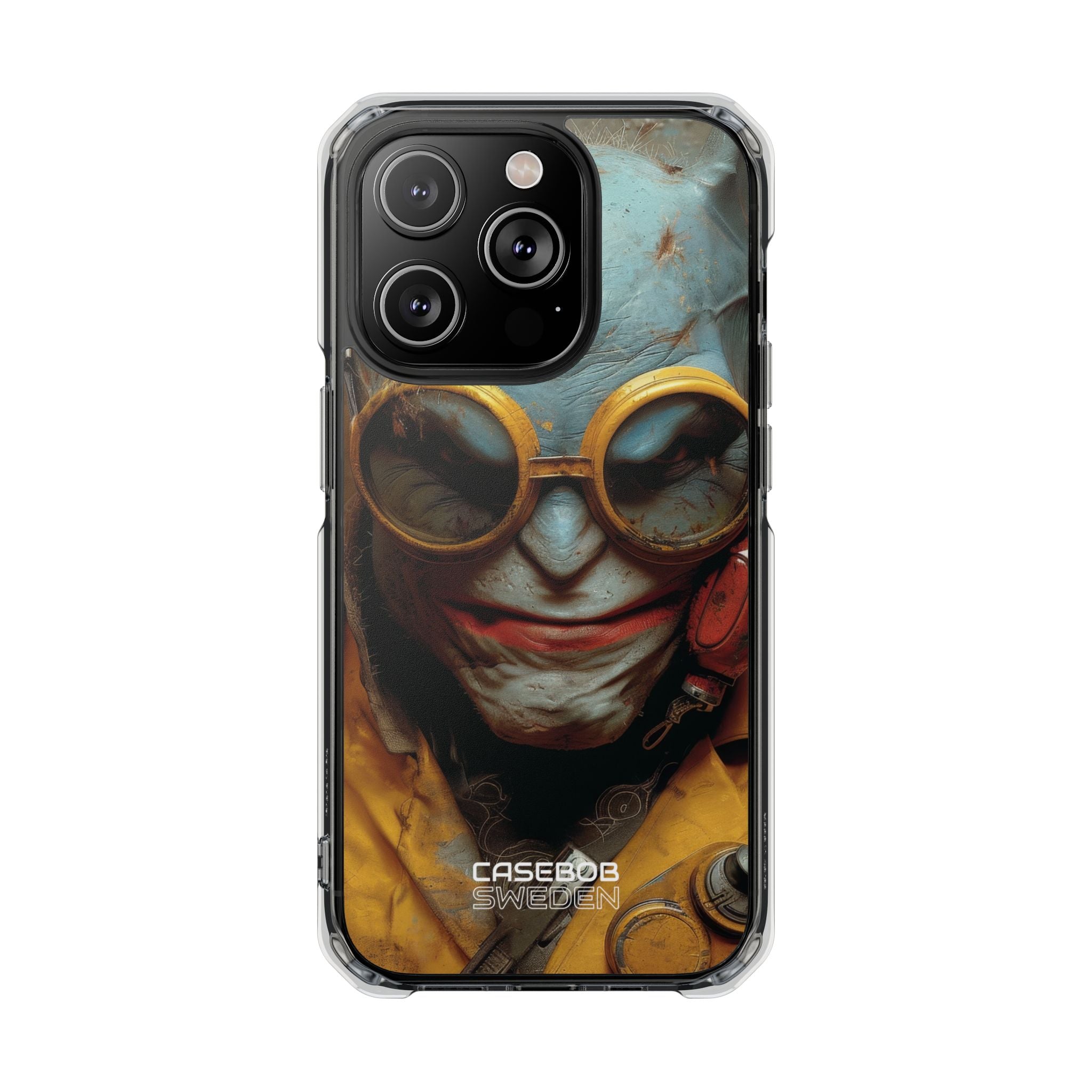 Steampunk Masked Adventurer iPhone 14 - Impact Clear+