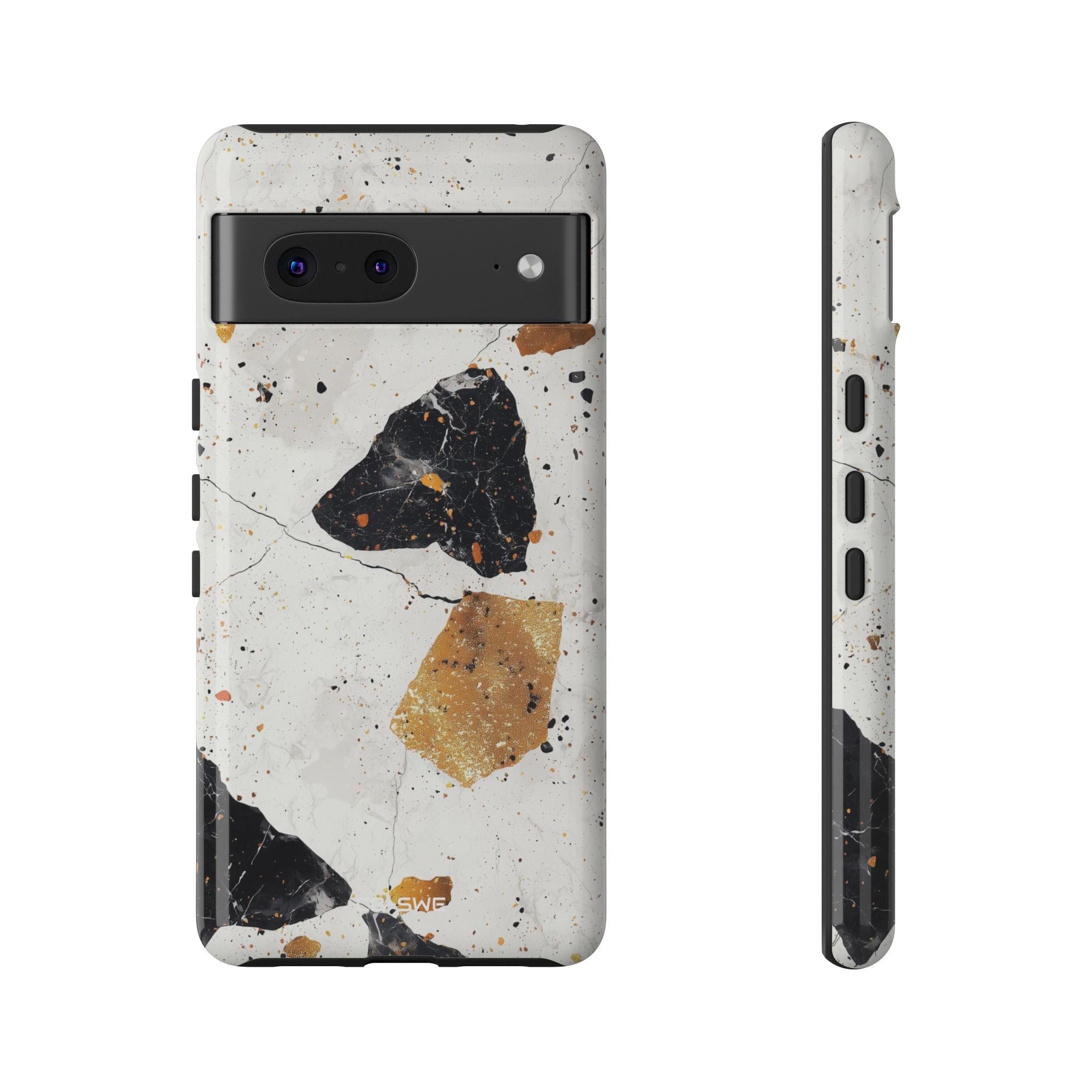 Golden Shapes Dance - Google Pixel Case