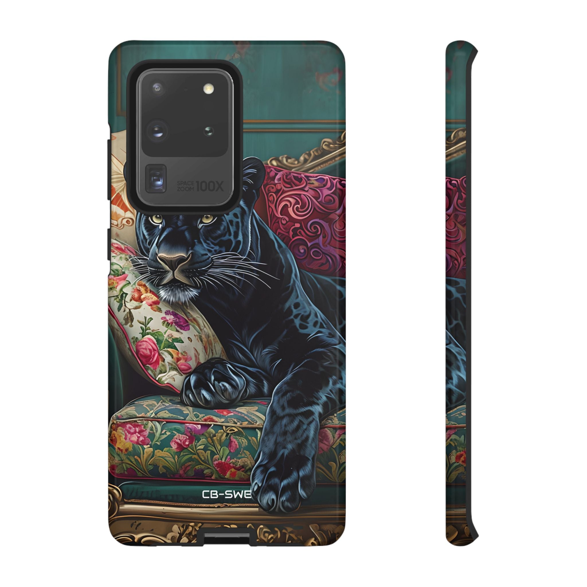 Panther on Vintage Chaise - Samsung Case