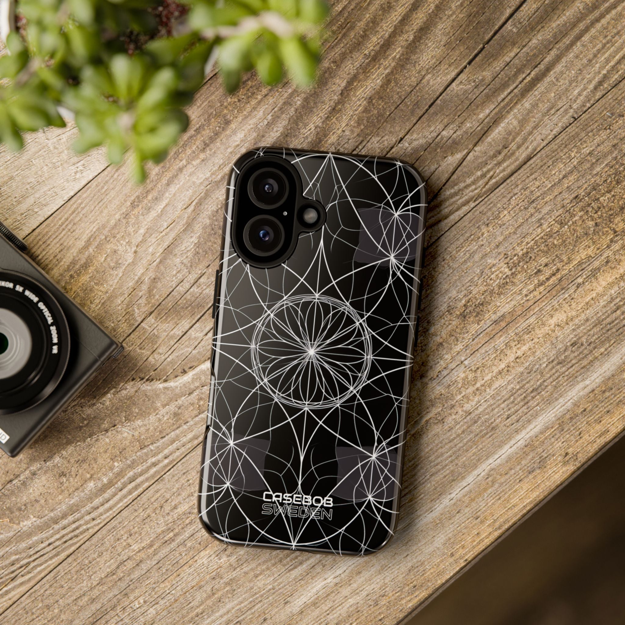 Symmetric Line Bloom iPhone 16 - Tough