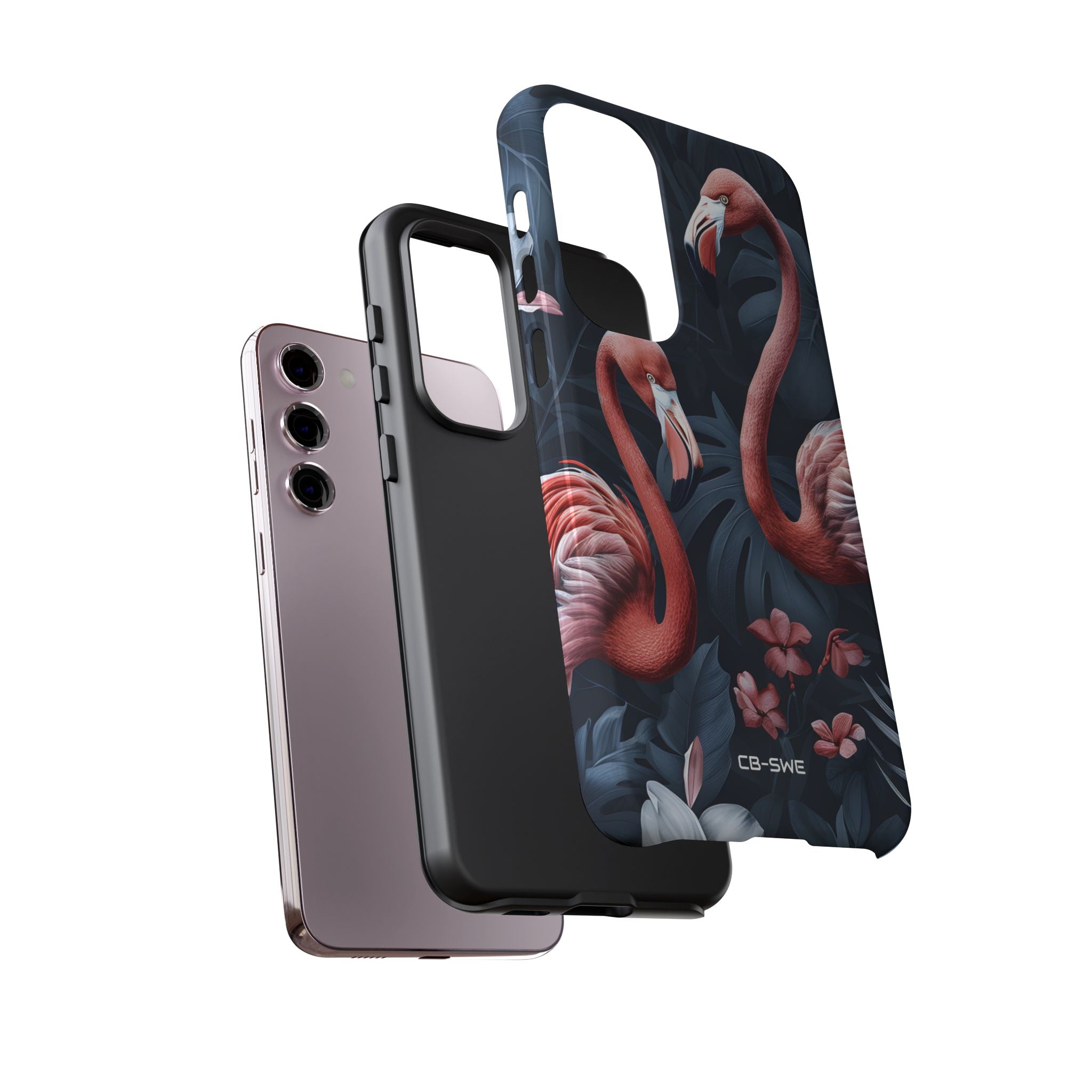 Flamingos Embrace Nature - Samsung Case