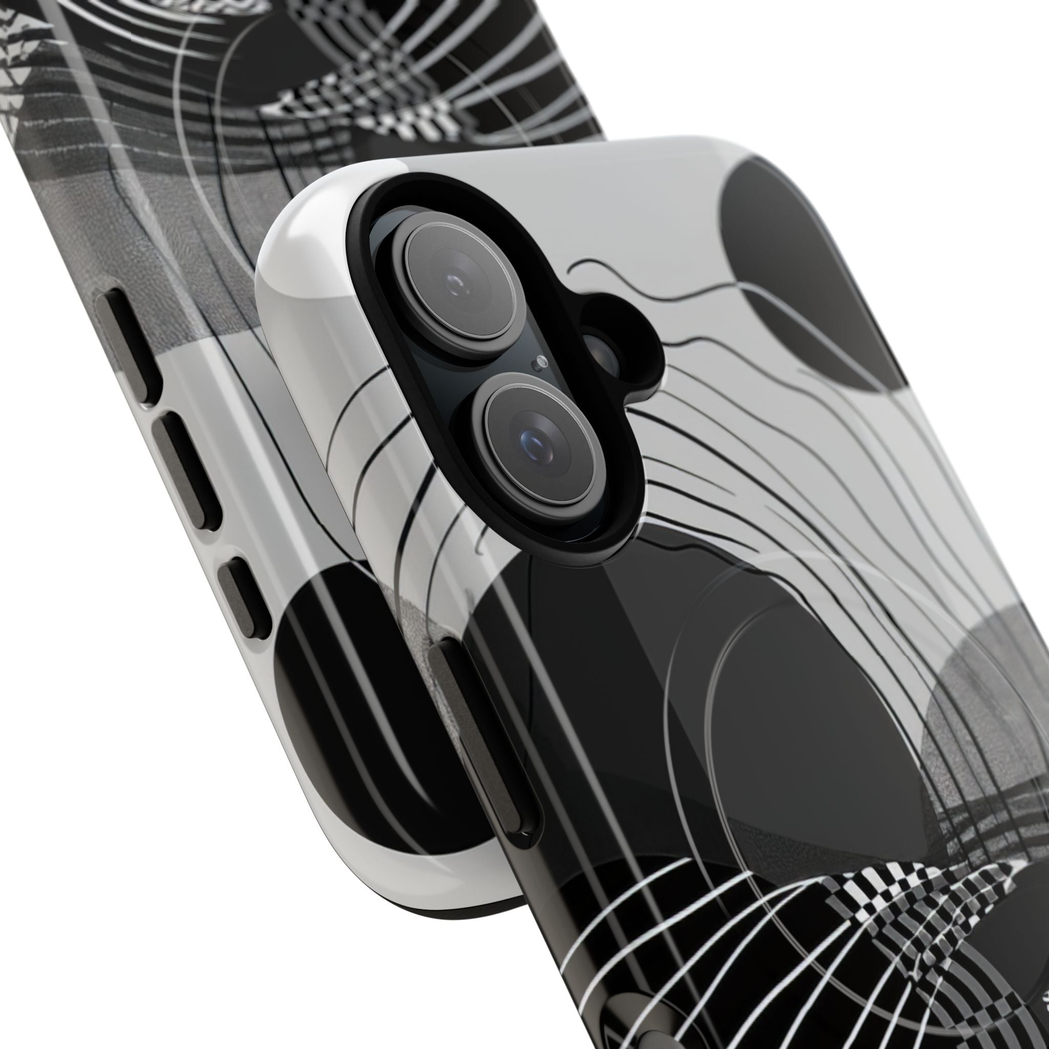 Monochrome Motion Flow iPhone 16 - Tough+