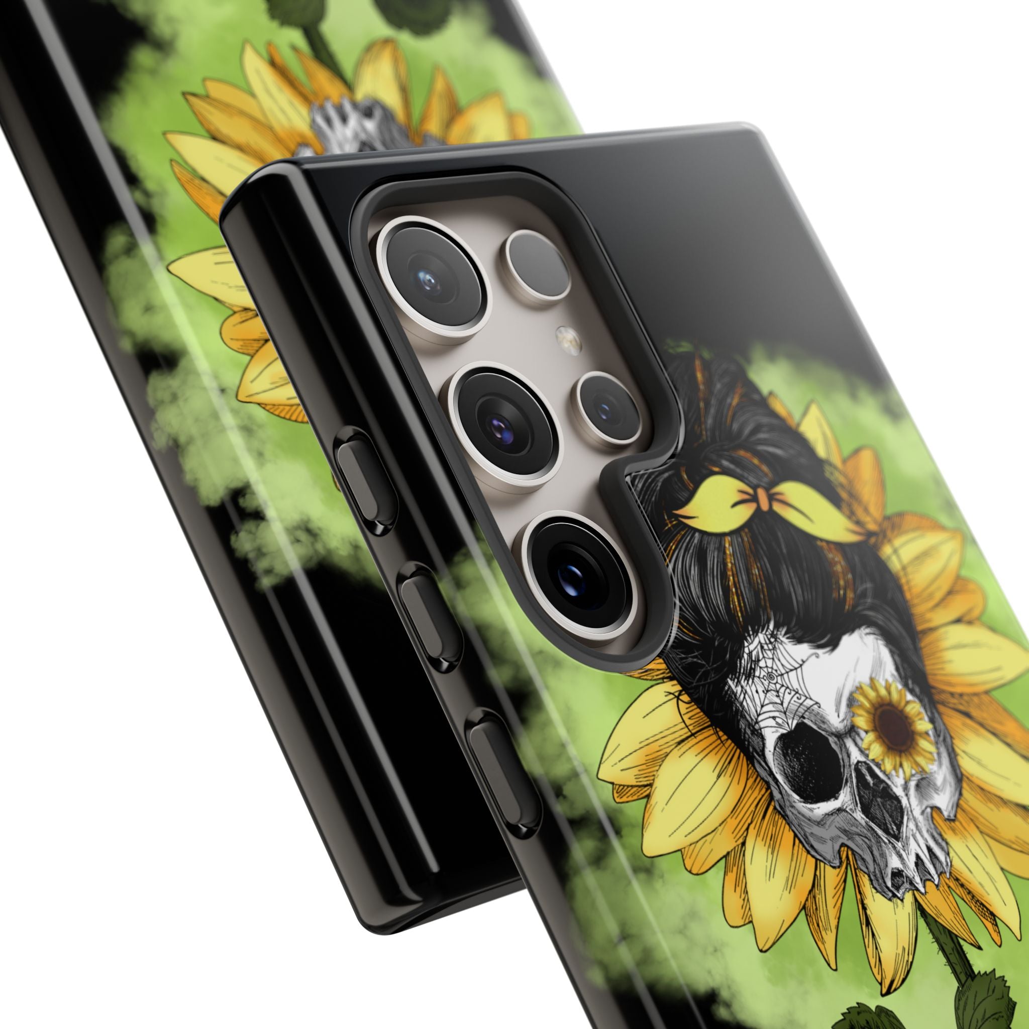 Sunflower Skull Samsung S24 Ultra Case - Tough