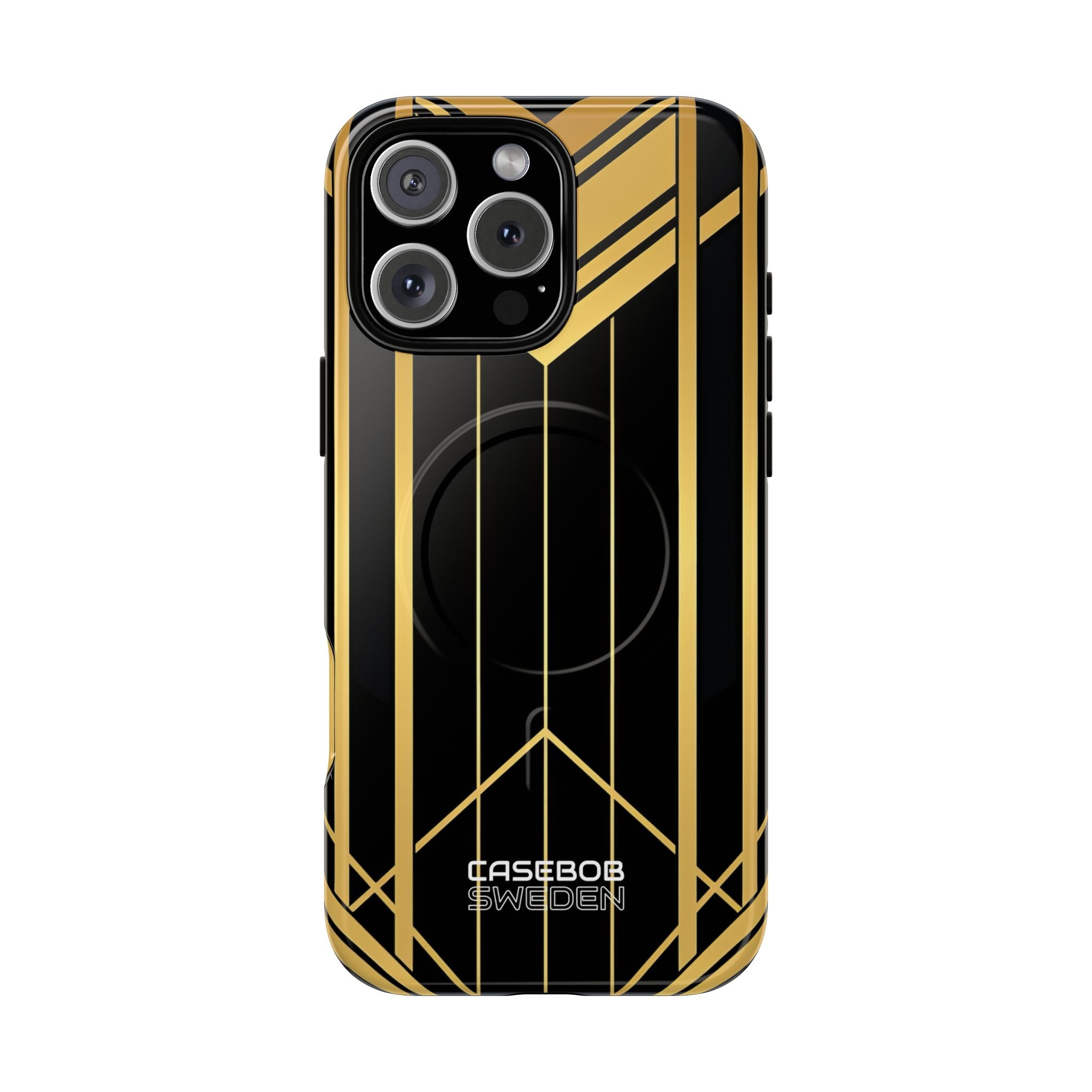 Golden Geometric Symphony iPhone 16 - Tough+