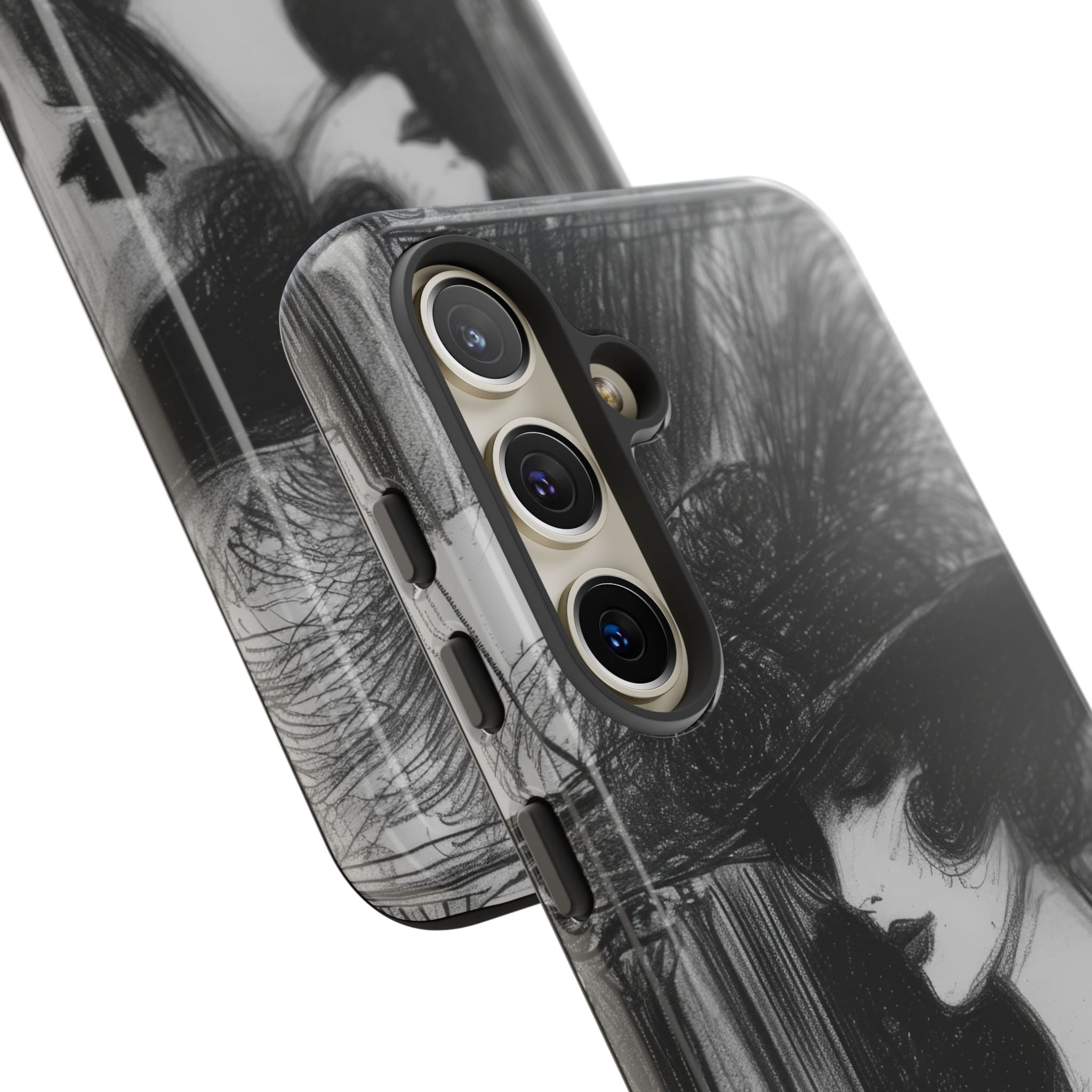 Vintage Feather Elegance Samsung S24 - Tough