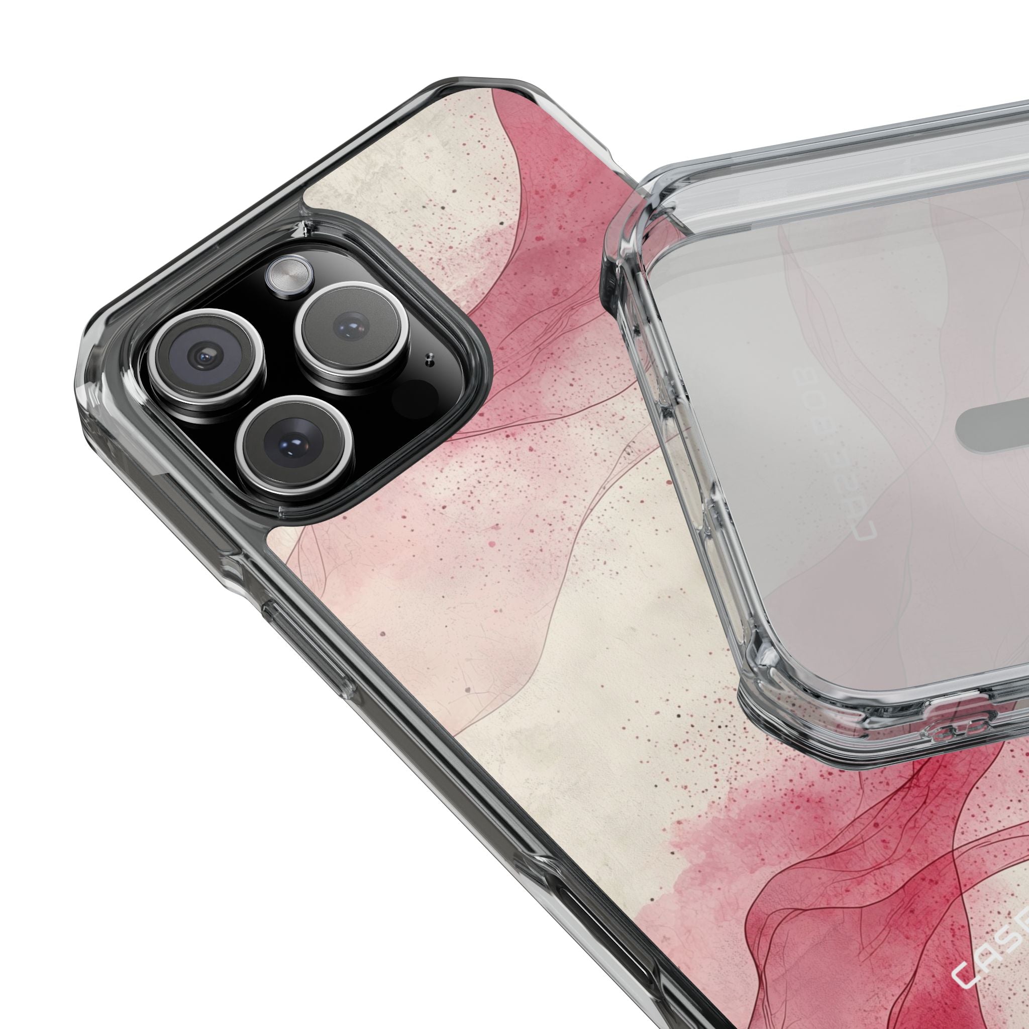 Crimson Waves iPhone 16 Pro Max Case - Impact