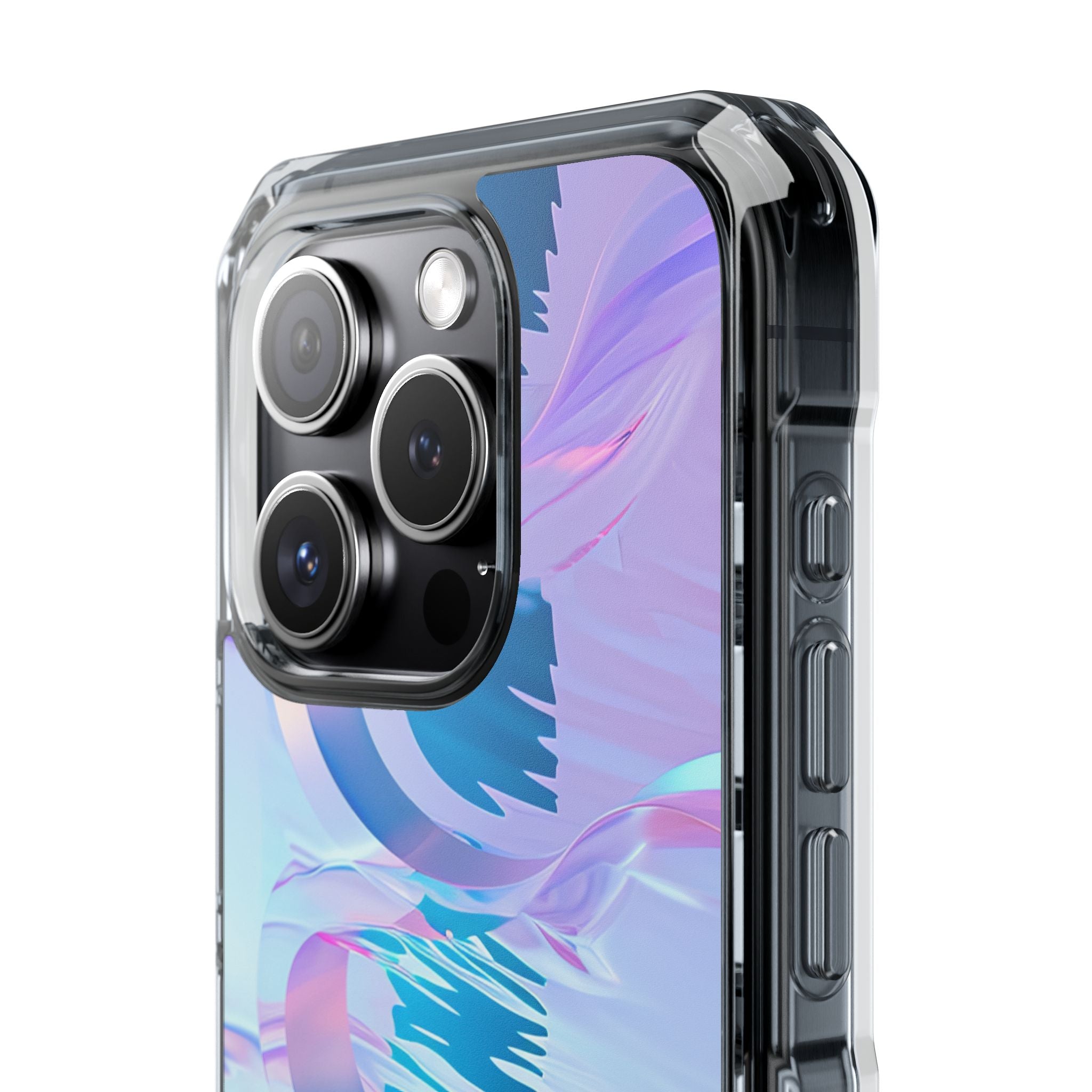 Iridescent Flowing Waves iPhone 15 - Impact Clear+