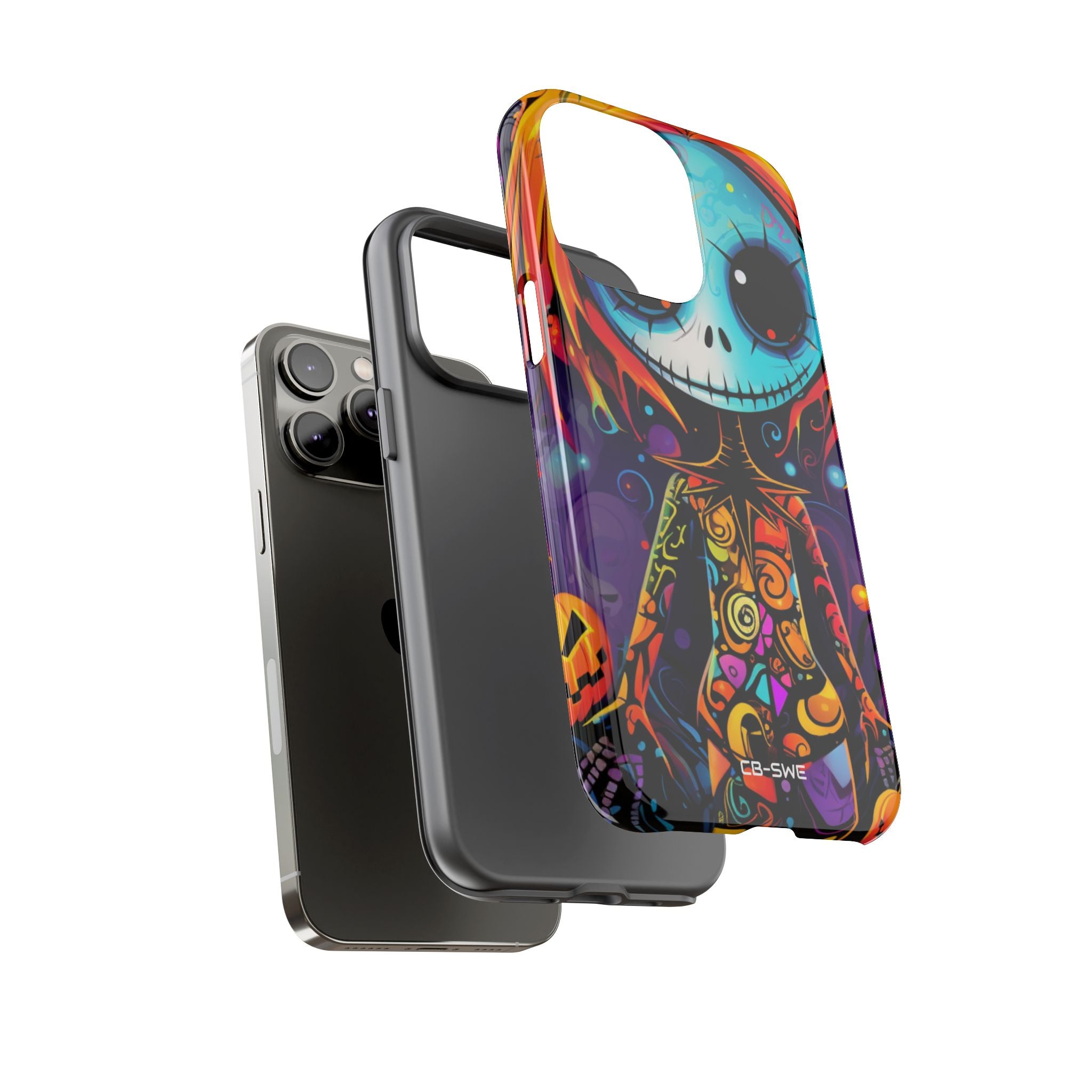 Skeletal Figure Laughs - iPhone Case
