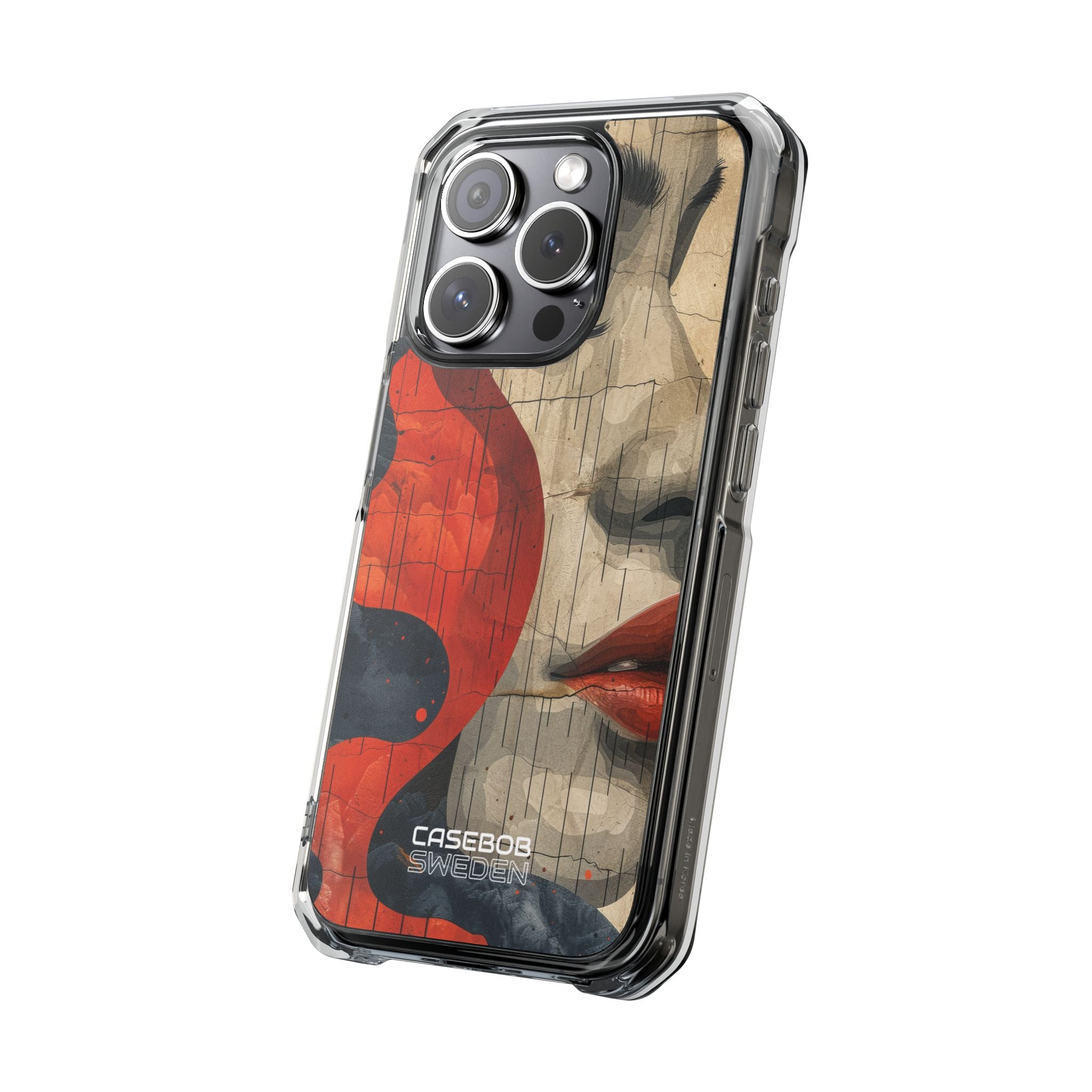 Crimson Flow Profile iPhone 15 - Impact Clear+